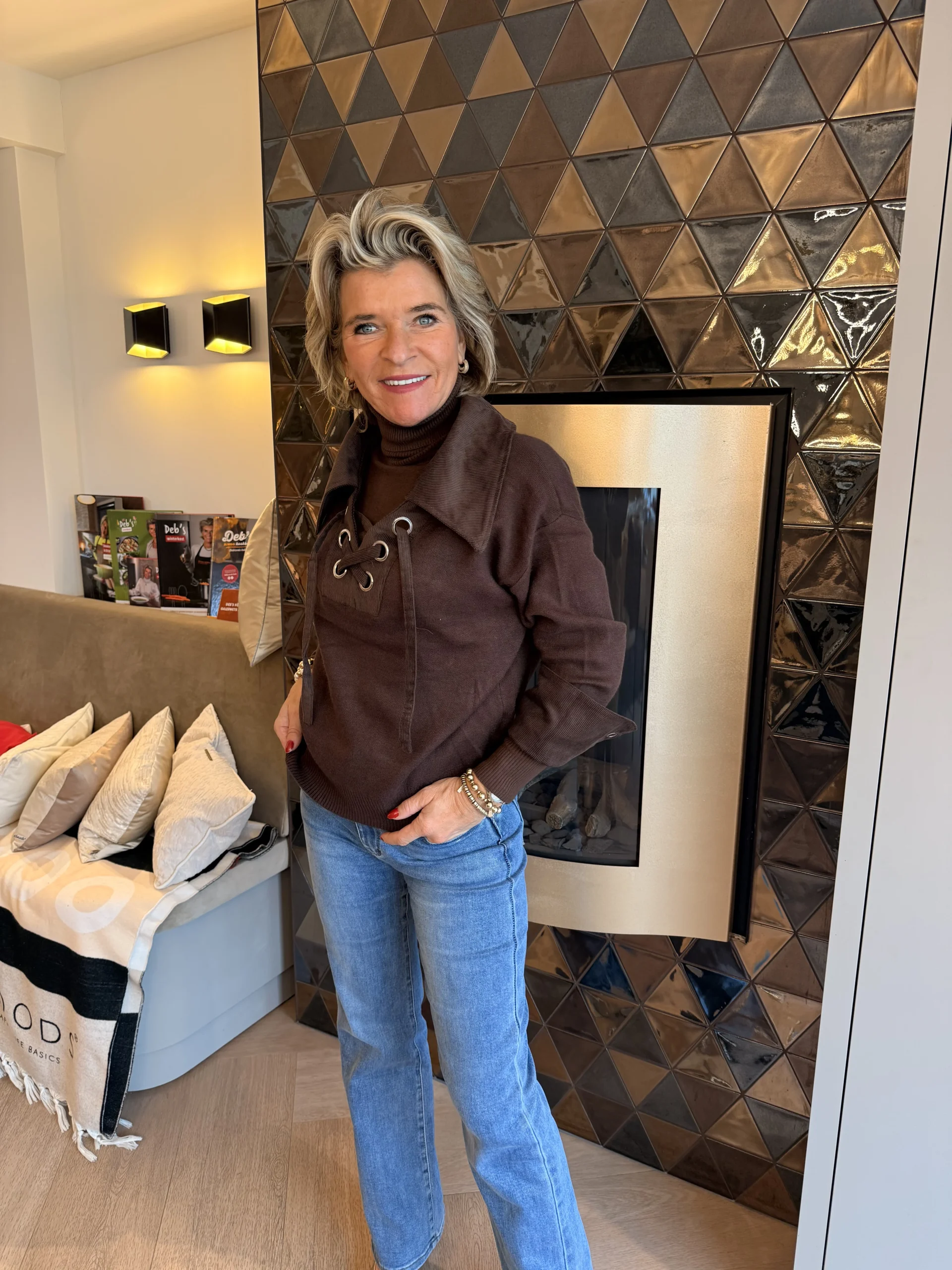 Trui Corduroy | Bruin