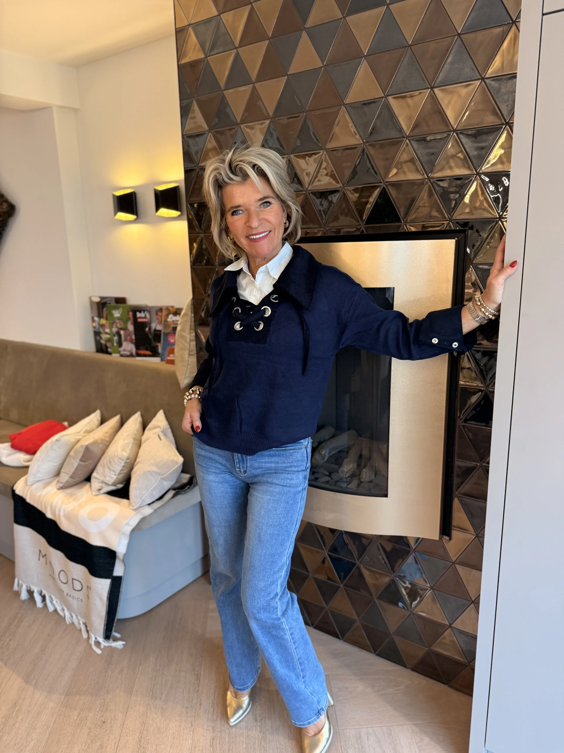 Trui Corduroy | Navy