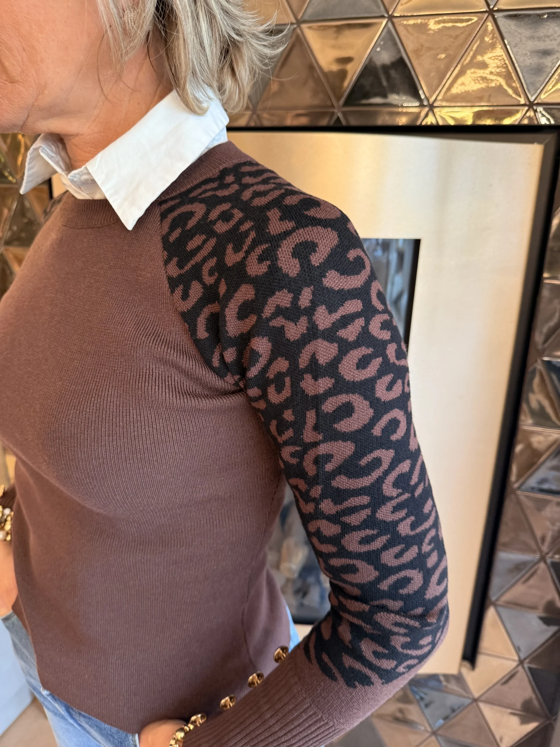 Trui jade | Bruin - Afbeelding 2