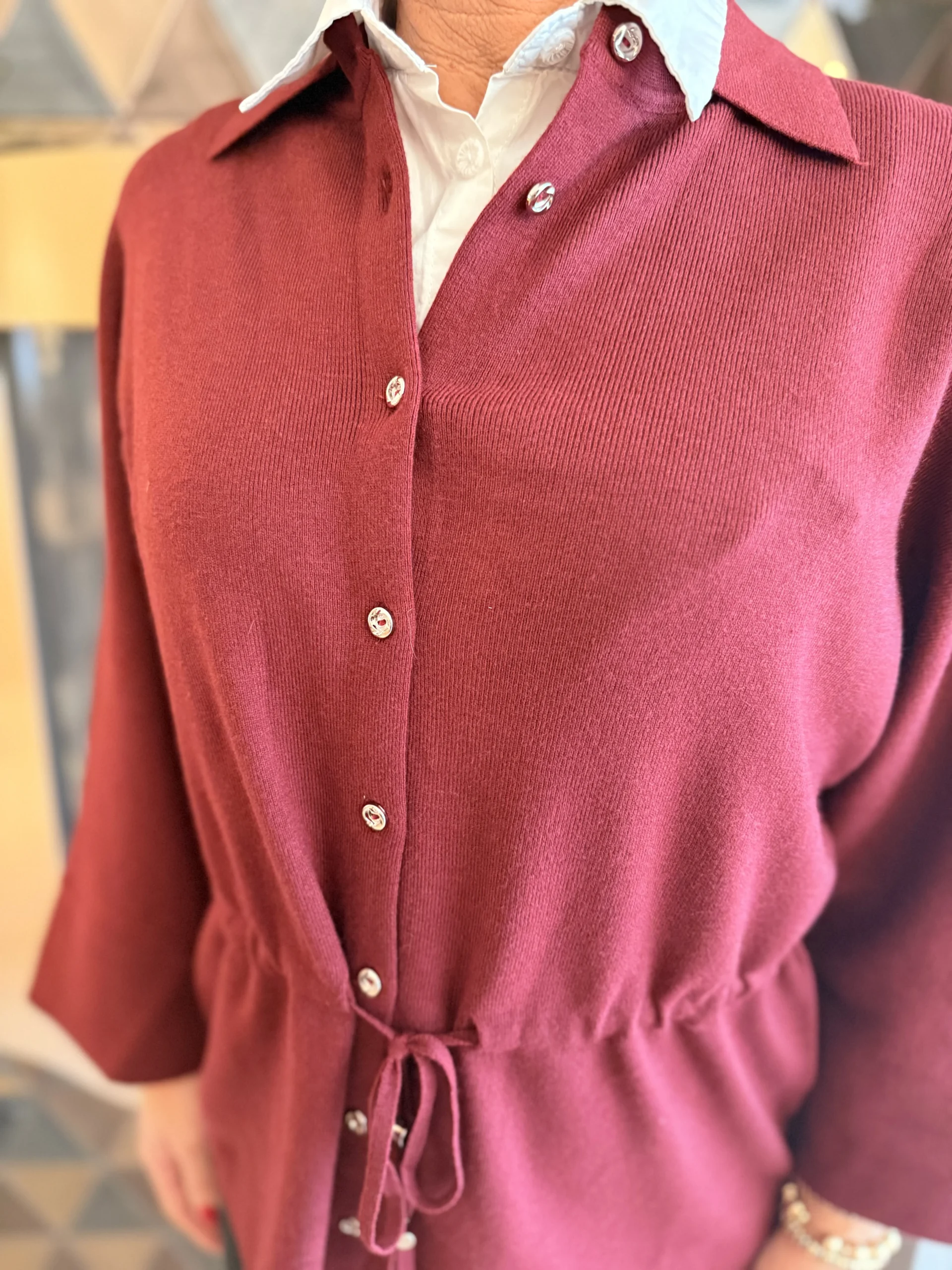 Trui Lies | Bordeaux - Afbeelding 3