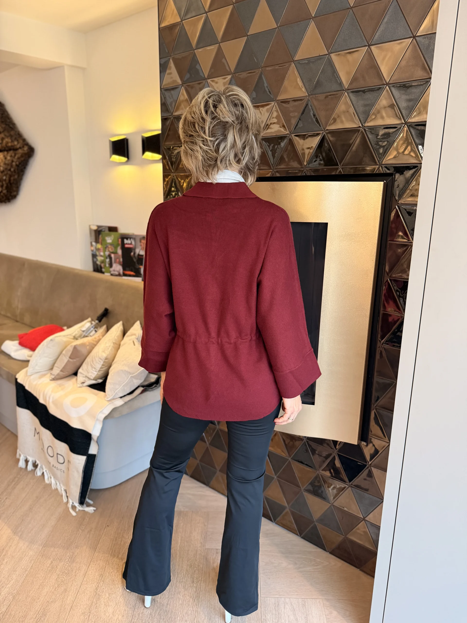 Trui Lies | Bordeaux - Afbeelding 2