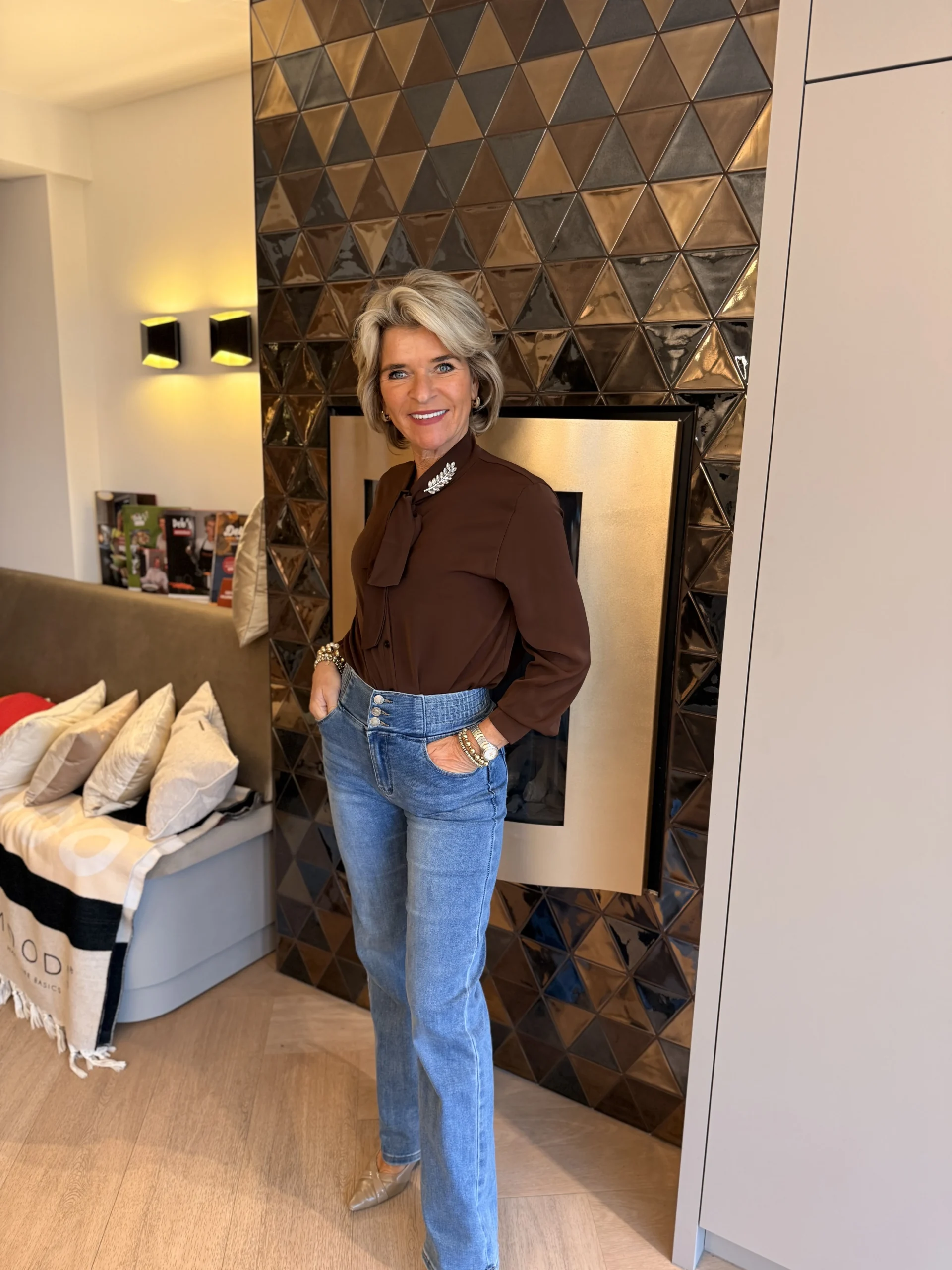 Blouse Rosie | Bruin