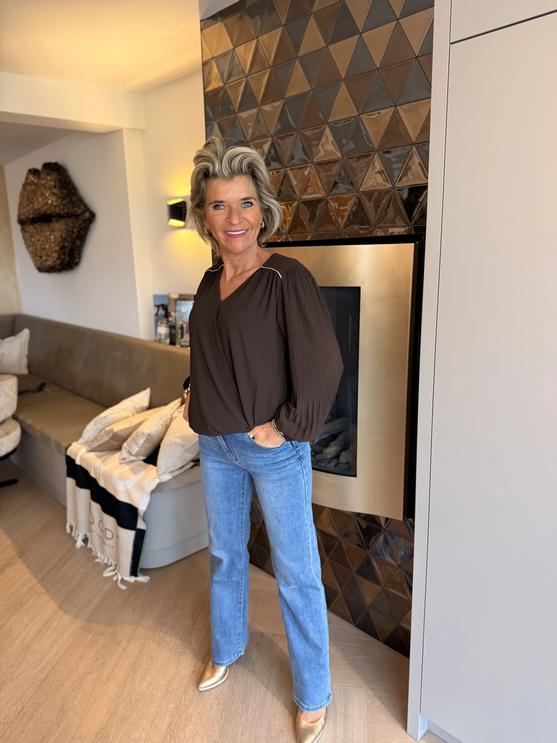 Blouse Voile Camille | Bruin