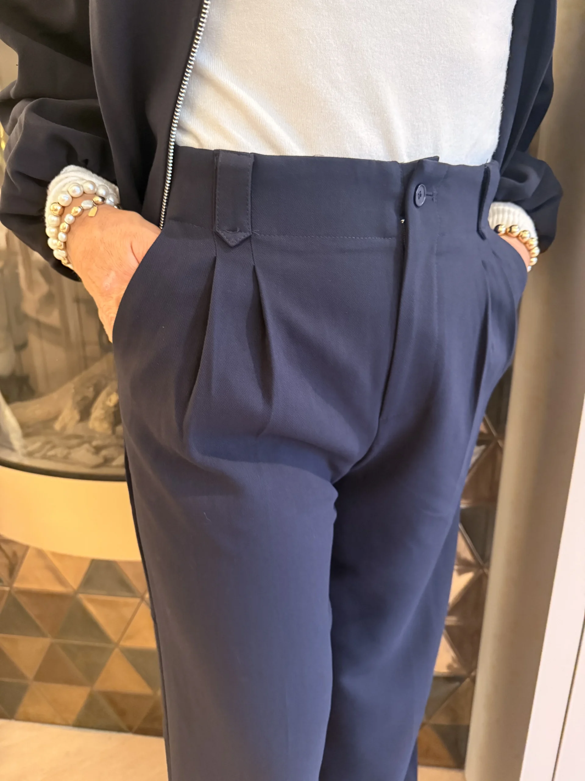 Pantalon Ashley | Navy - Afbeelding 2