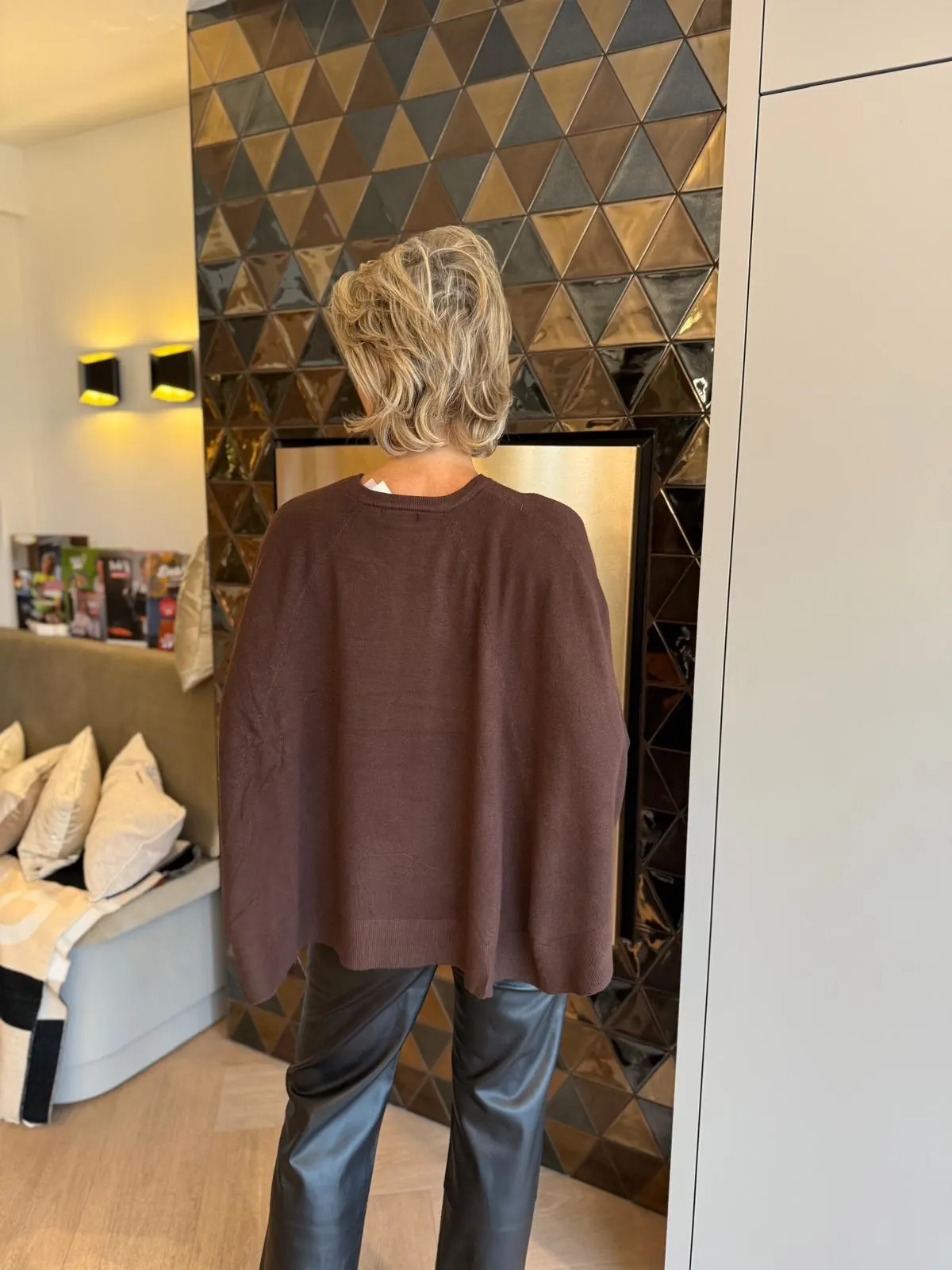 Trui Vleermuis | Coffee - Afbeelding 3