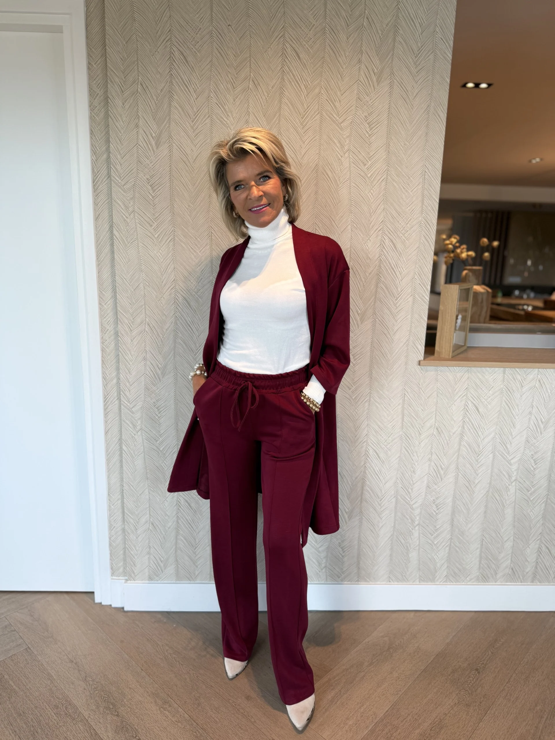 Comfy broek Esther | Bordeaux