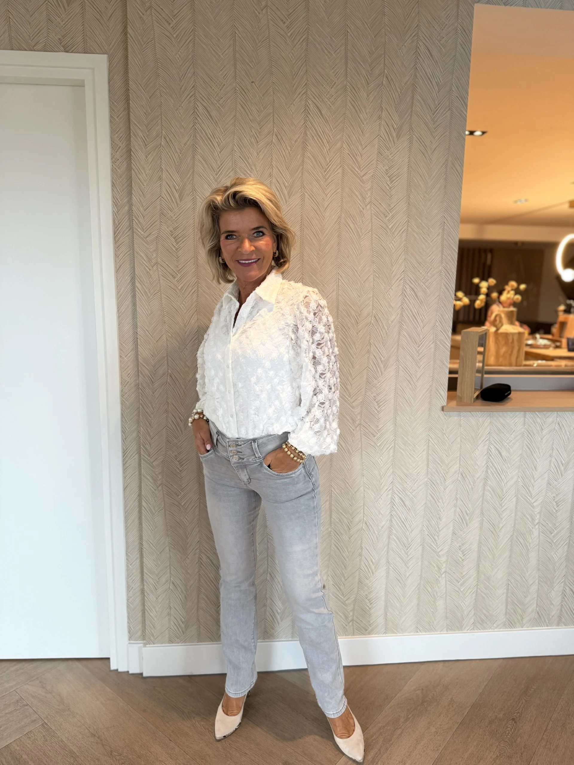Jeans Gonny | Lichtgrijs