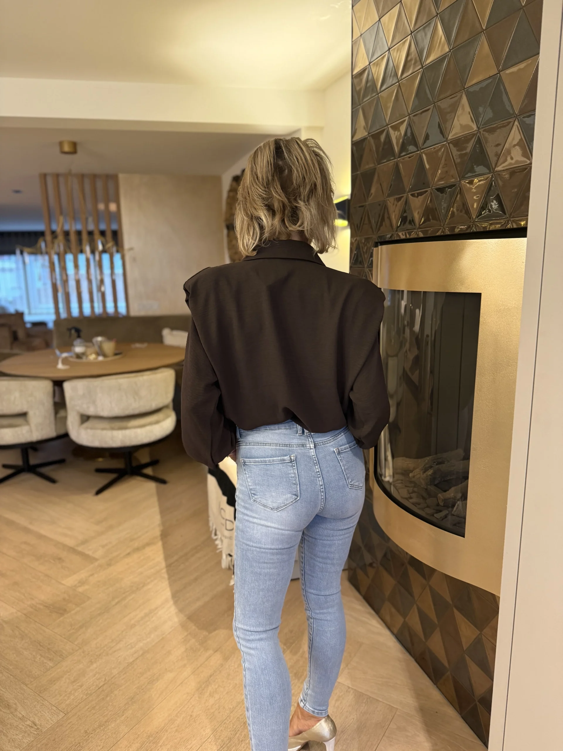 Blouse Michelle | Bruin - Afbeelding 2