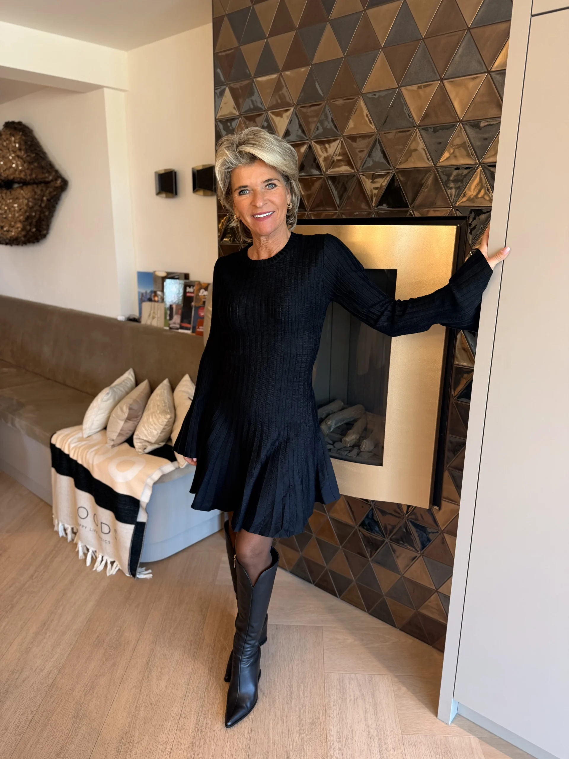 Knitwear Jurk Marian | Zwart