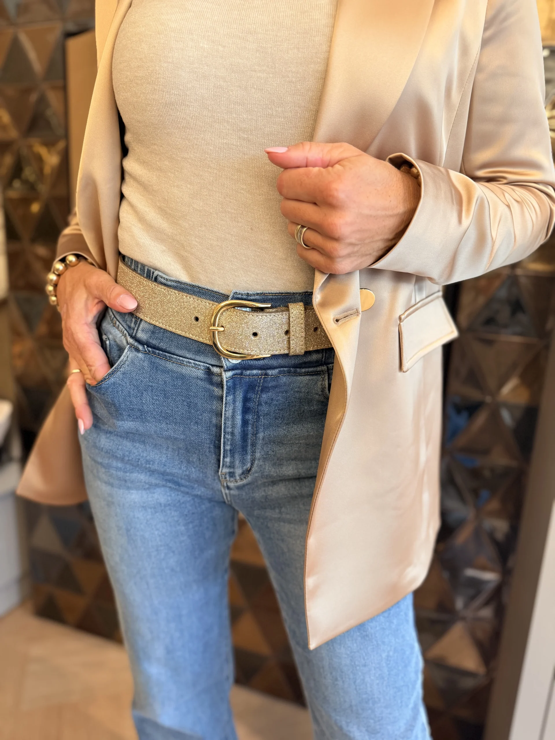 Riem Glitter | Champagne