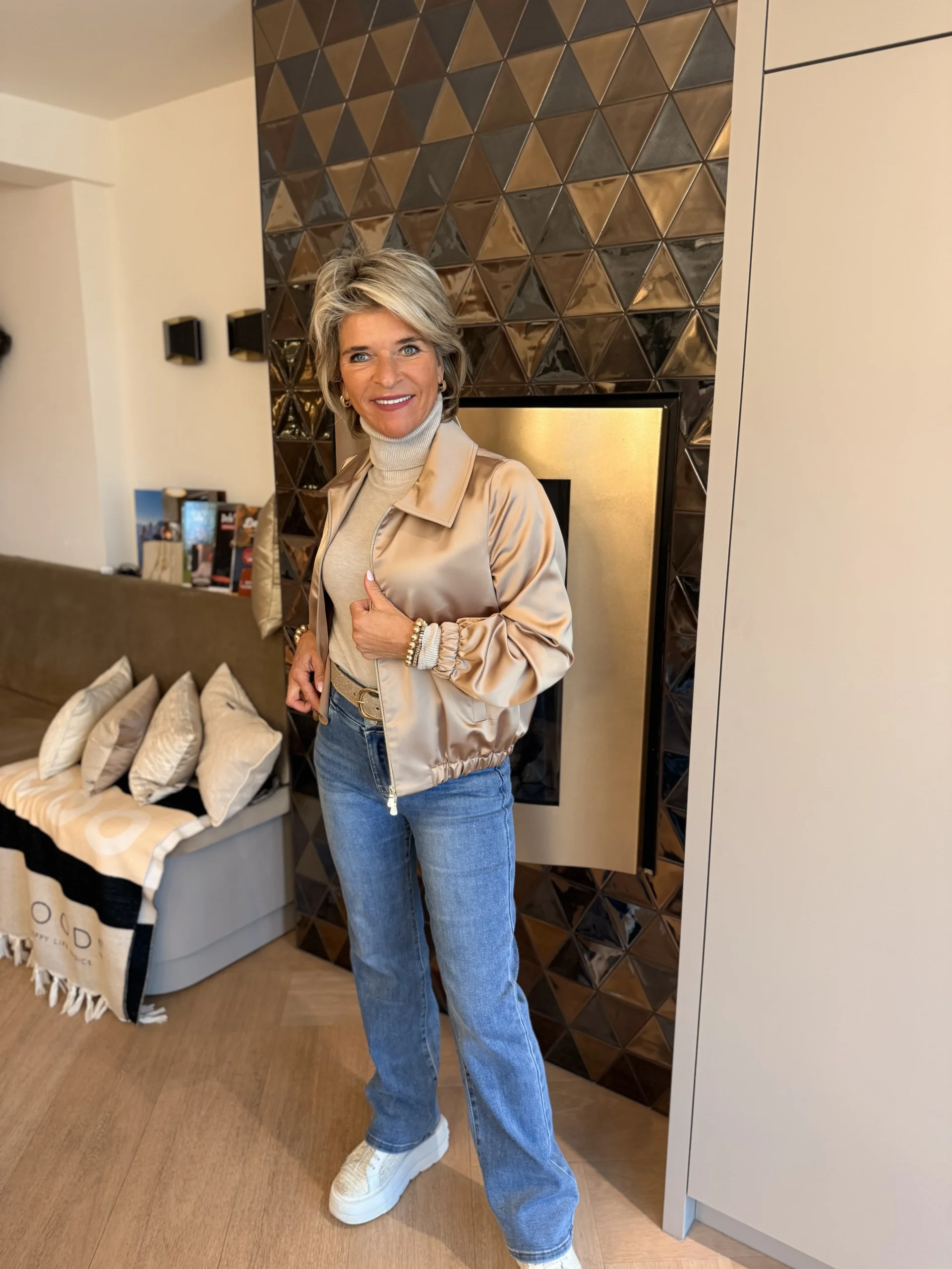 Bomber Satijn | Oro - Afbeelding 2