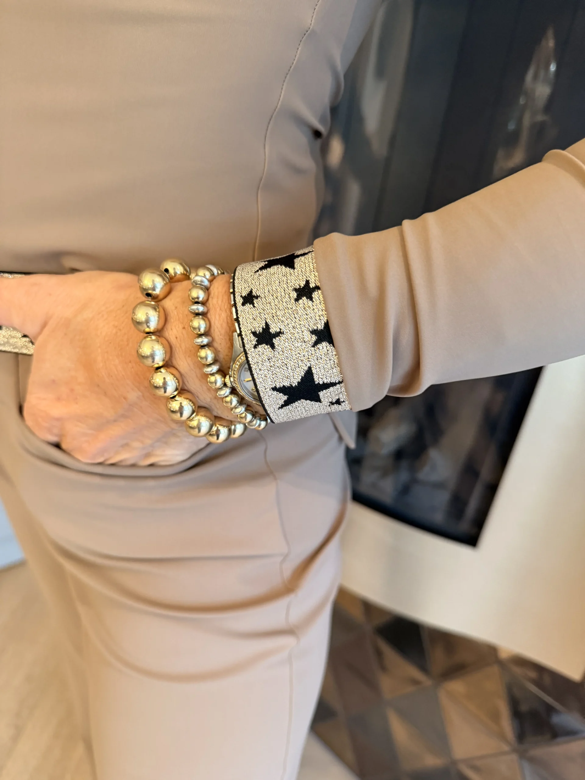 Shirt Lange Mouw + Col | Venezie | Cappuccino - Afbeelding 2