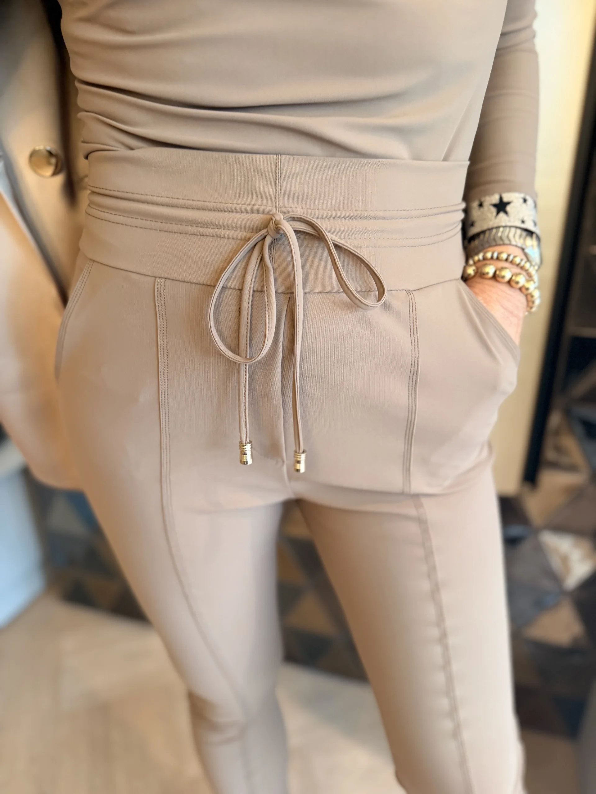 Pantalon Strak | Venezie | Cappuchino - Afbeelding 3