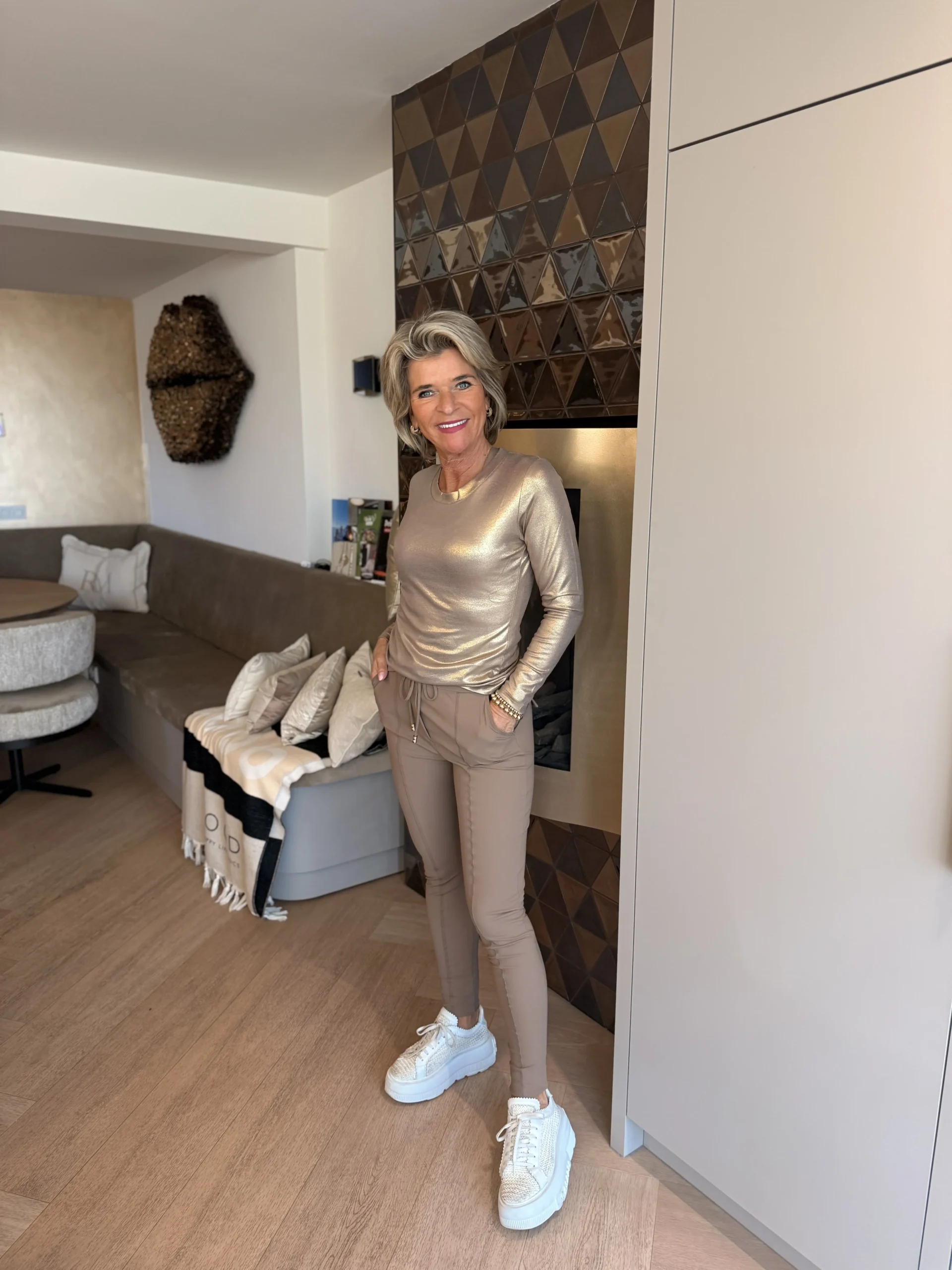 Shirt Lange Mouw | Venezie | Goud