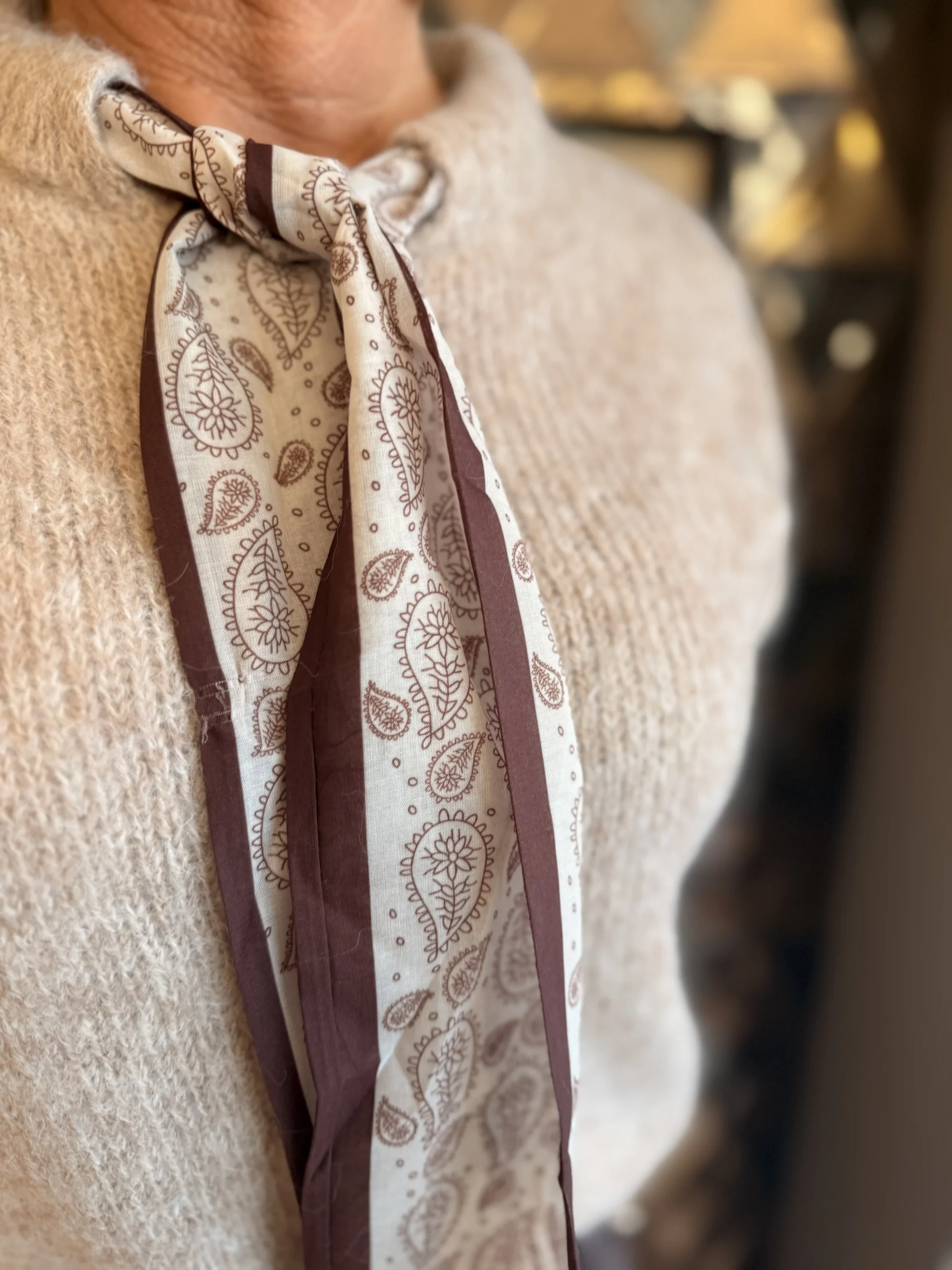 Trui Sjaal Graciela | Taupe - Afbeelding 2