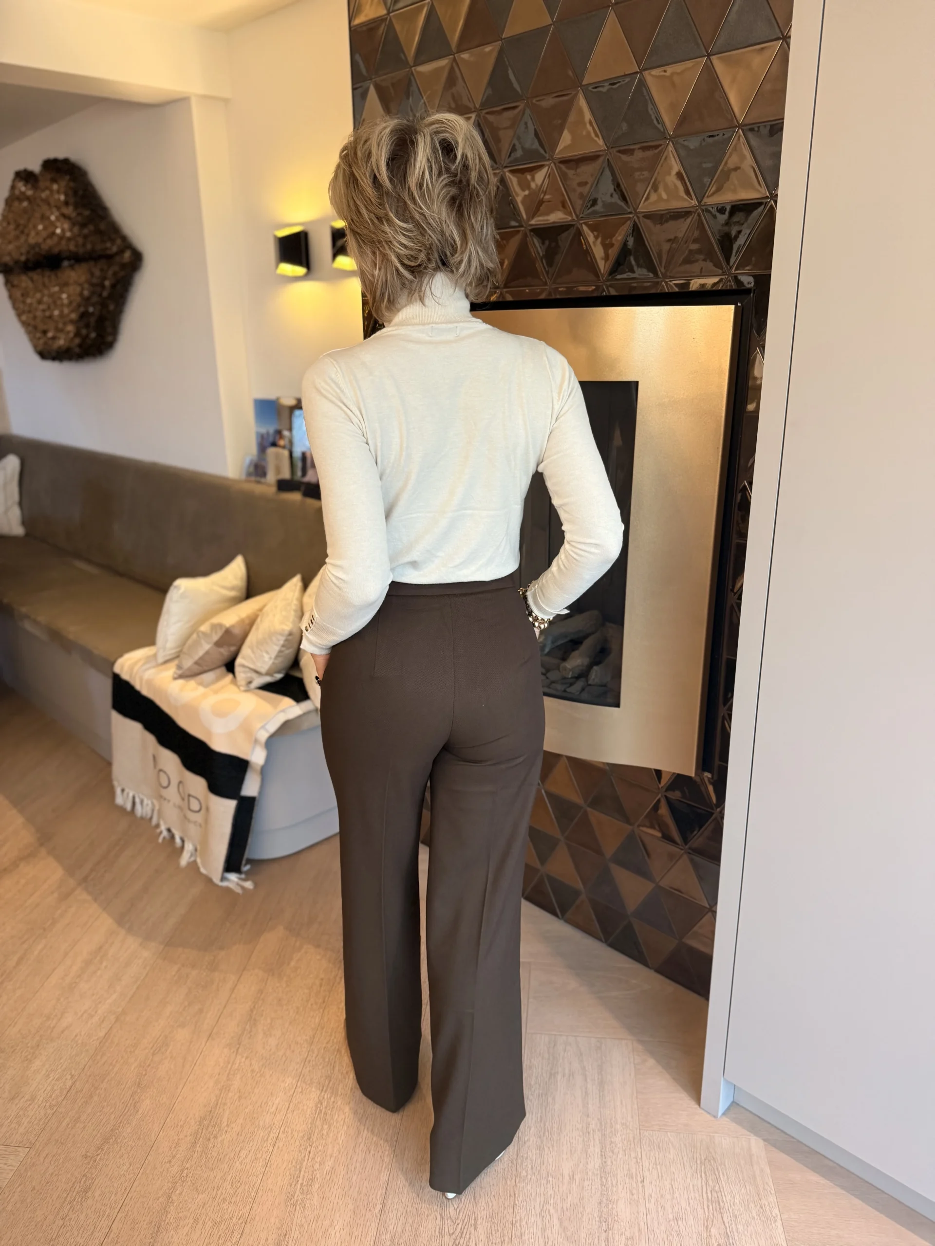 Broek Knopen Lien | Bruin - Afbeelding 2