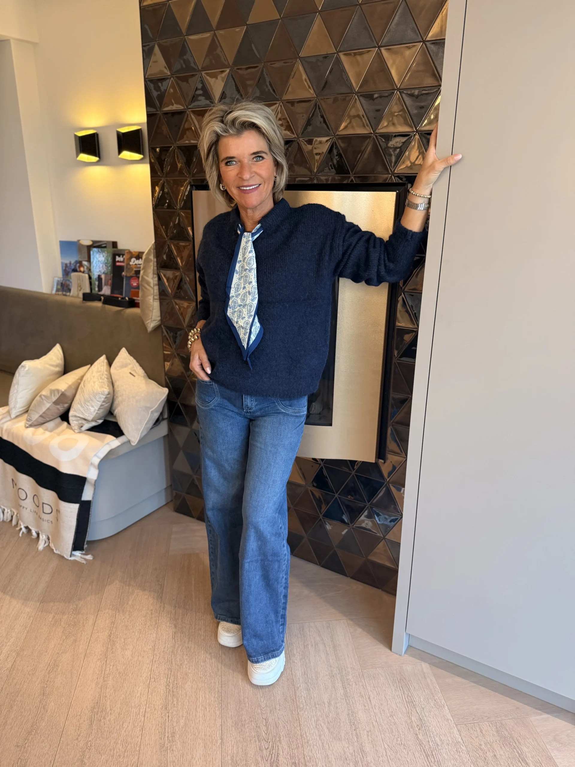 Trui Sjaal Graciela | Navy