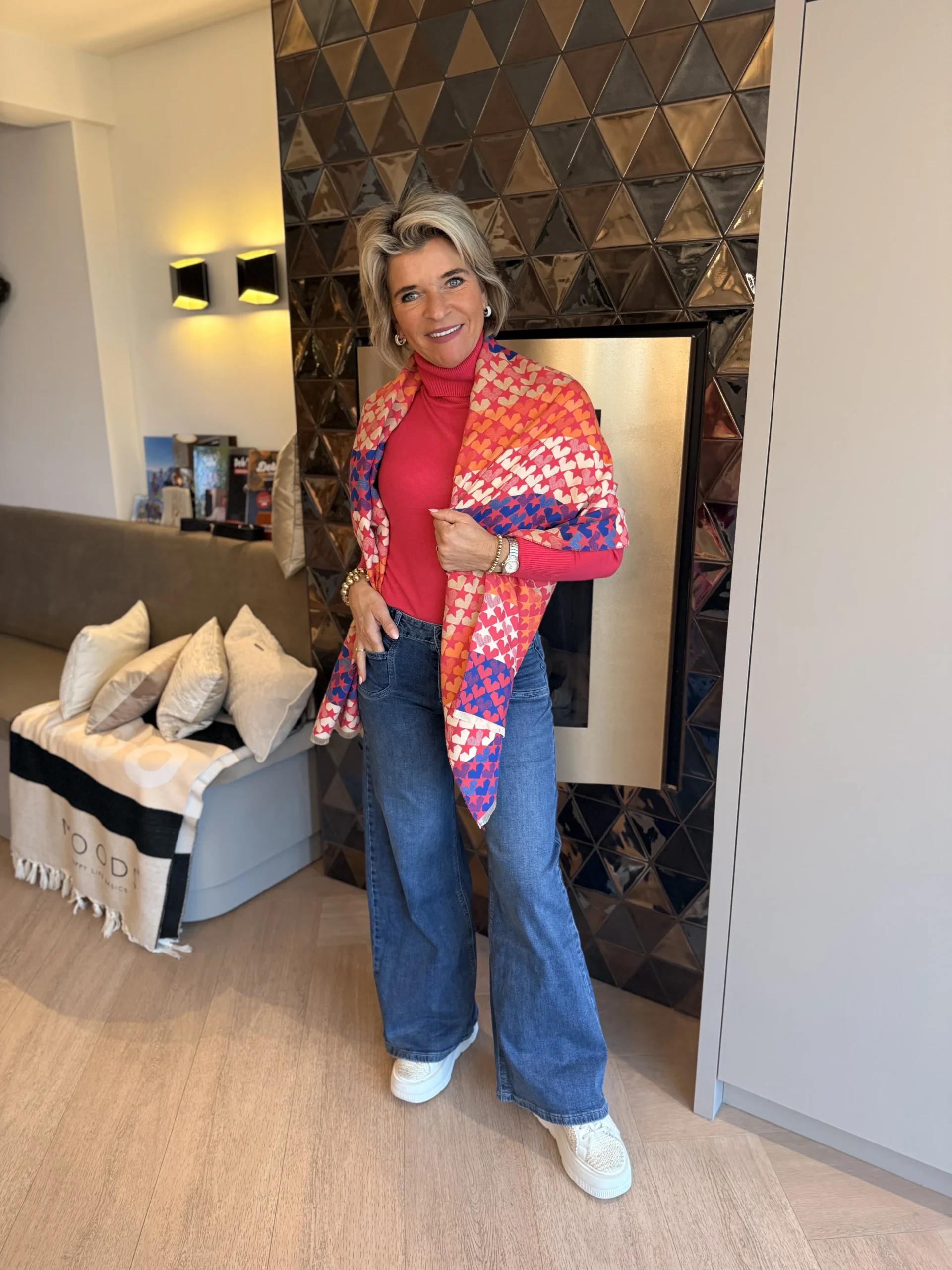 Sjaal Sterren | Fushia