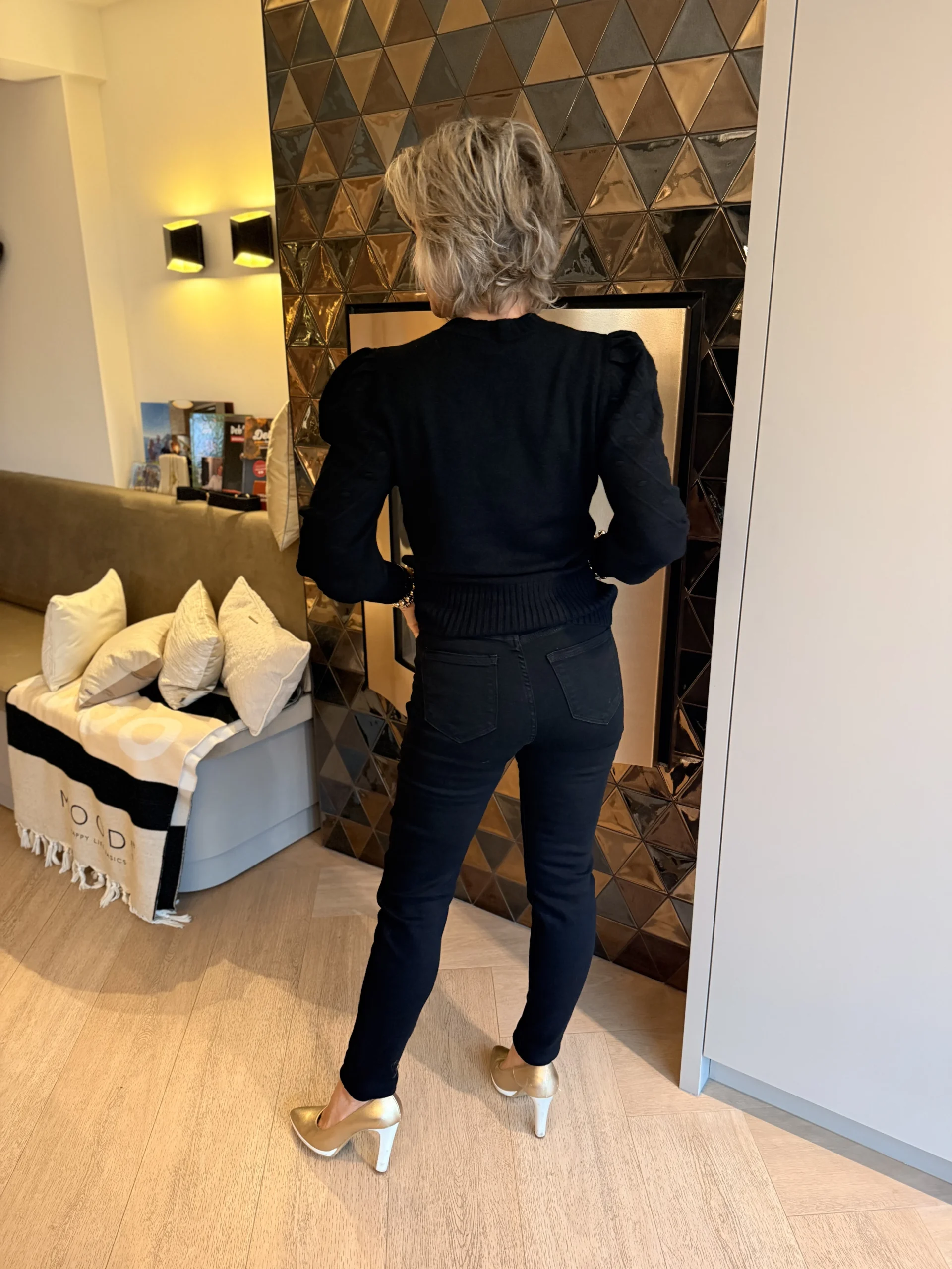 Skinny Broek Merel | Zwart - Afbeelding 2