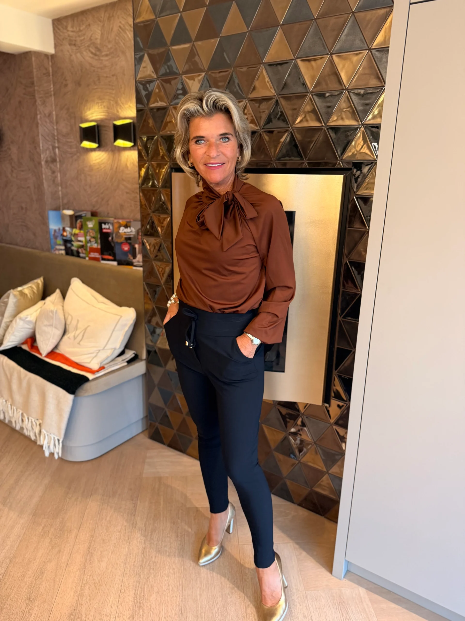 Strik Blouse Marit | Bruin