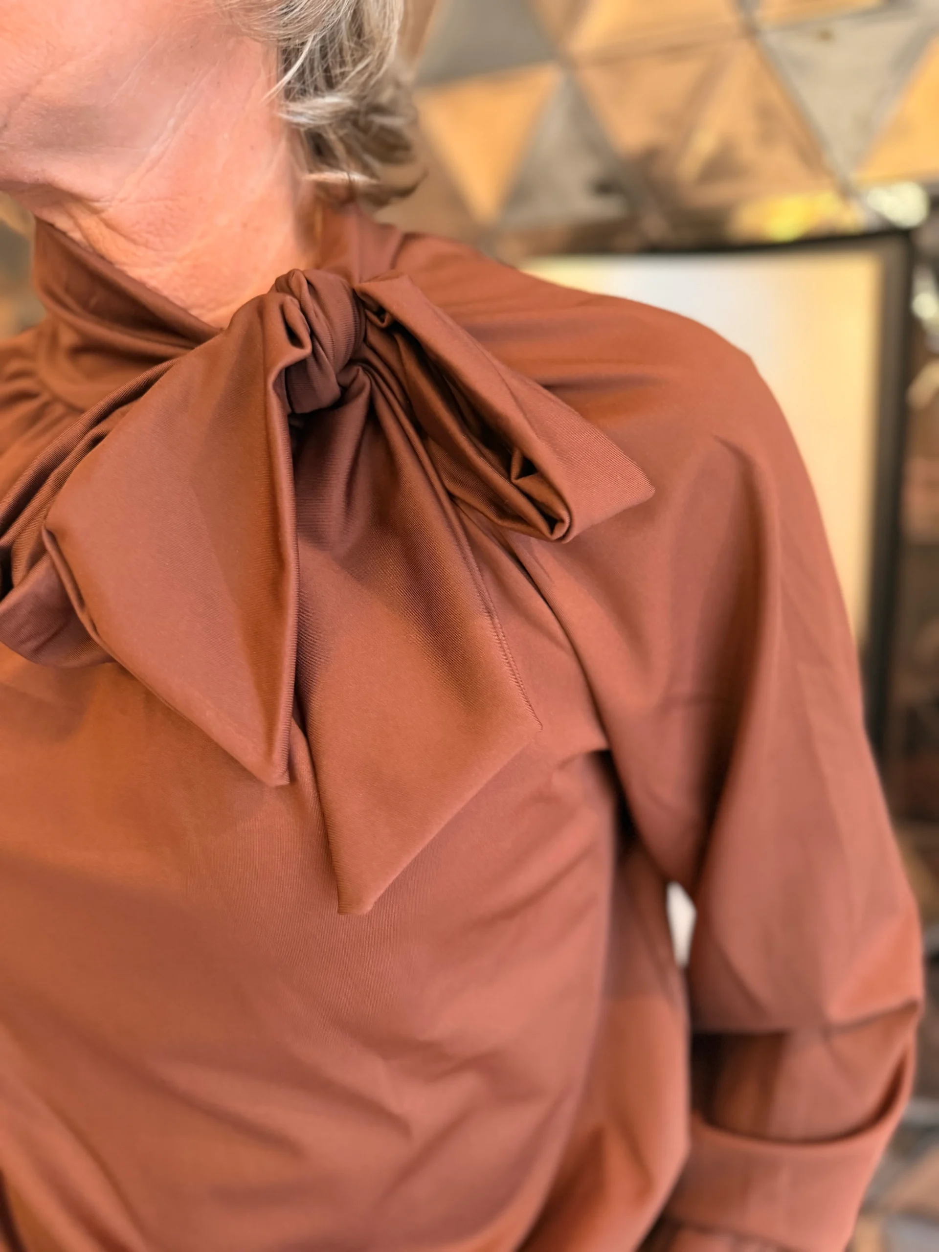 Strik Blouse Marit | Bruin - Afbeelding 2