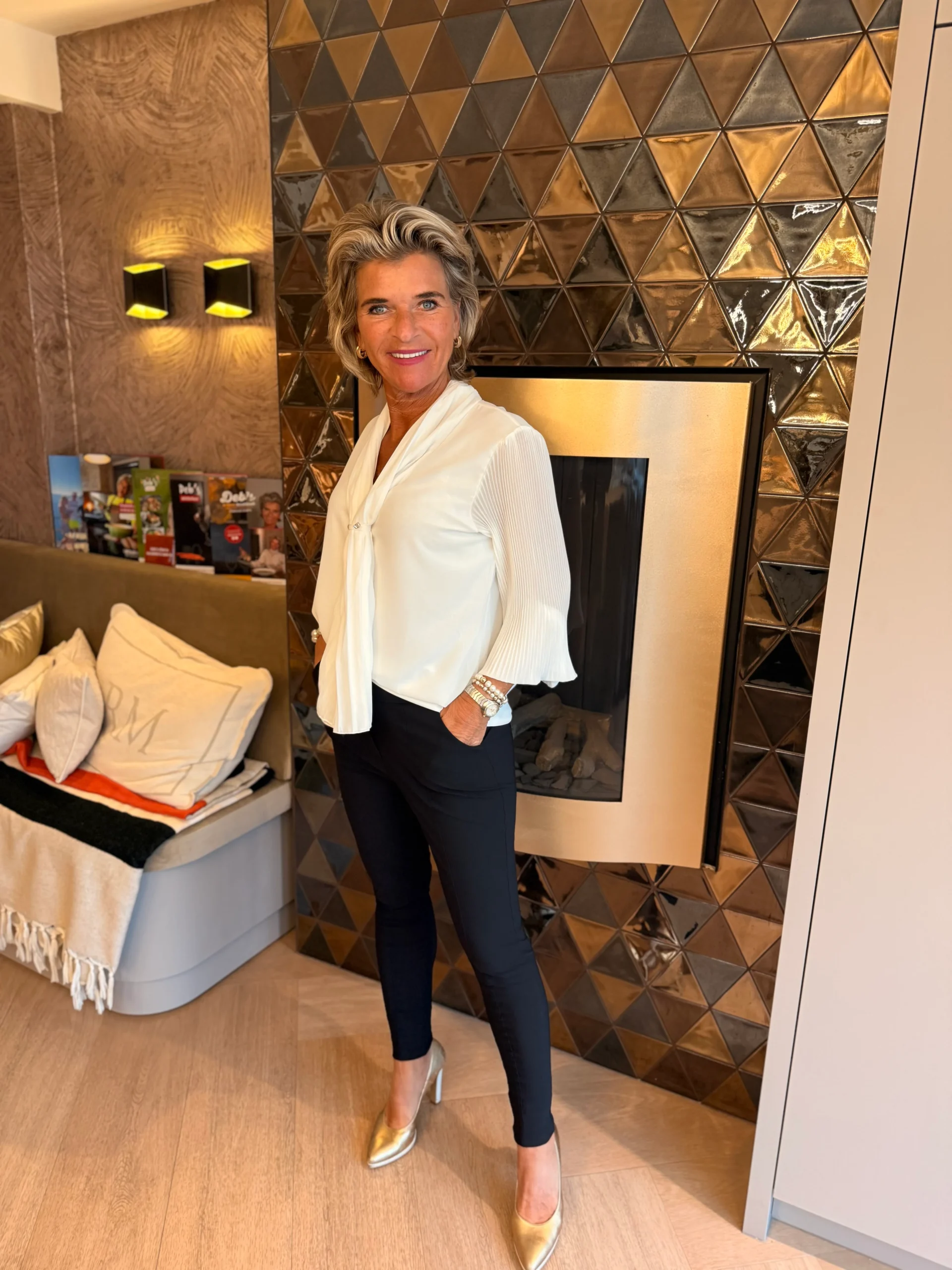 Blouse Broche Sabine | Wit