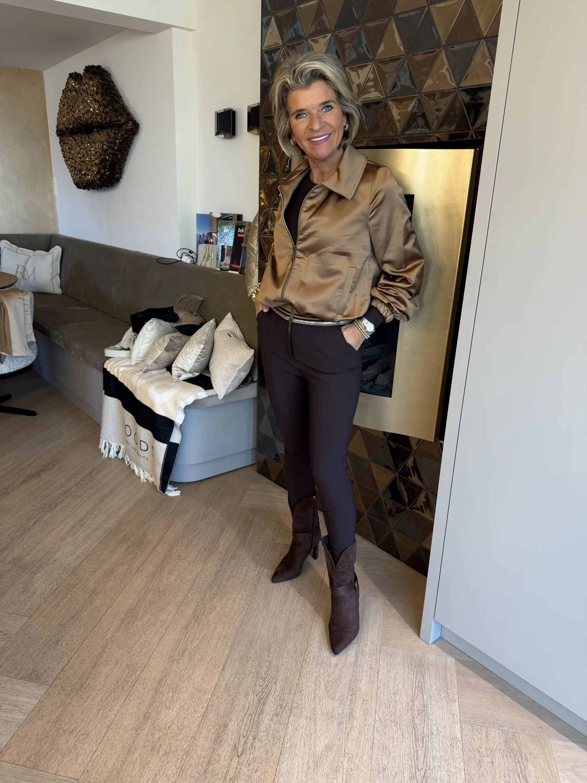 Bomberjack Satijn Milano | Brons