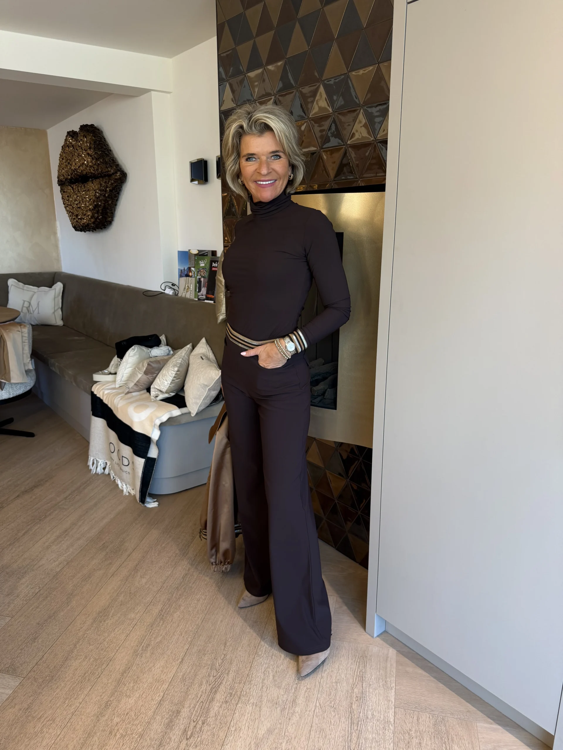 Shirt Lange Mouw + Col | Milano | Nutella