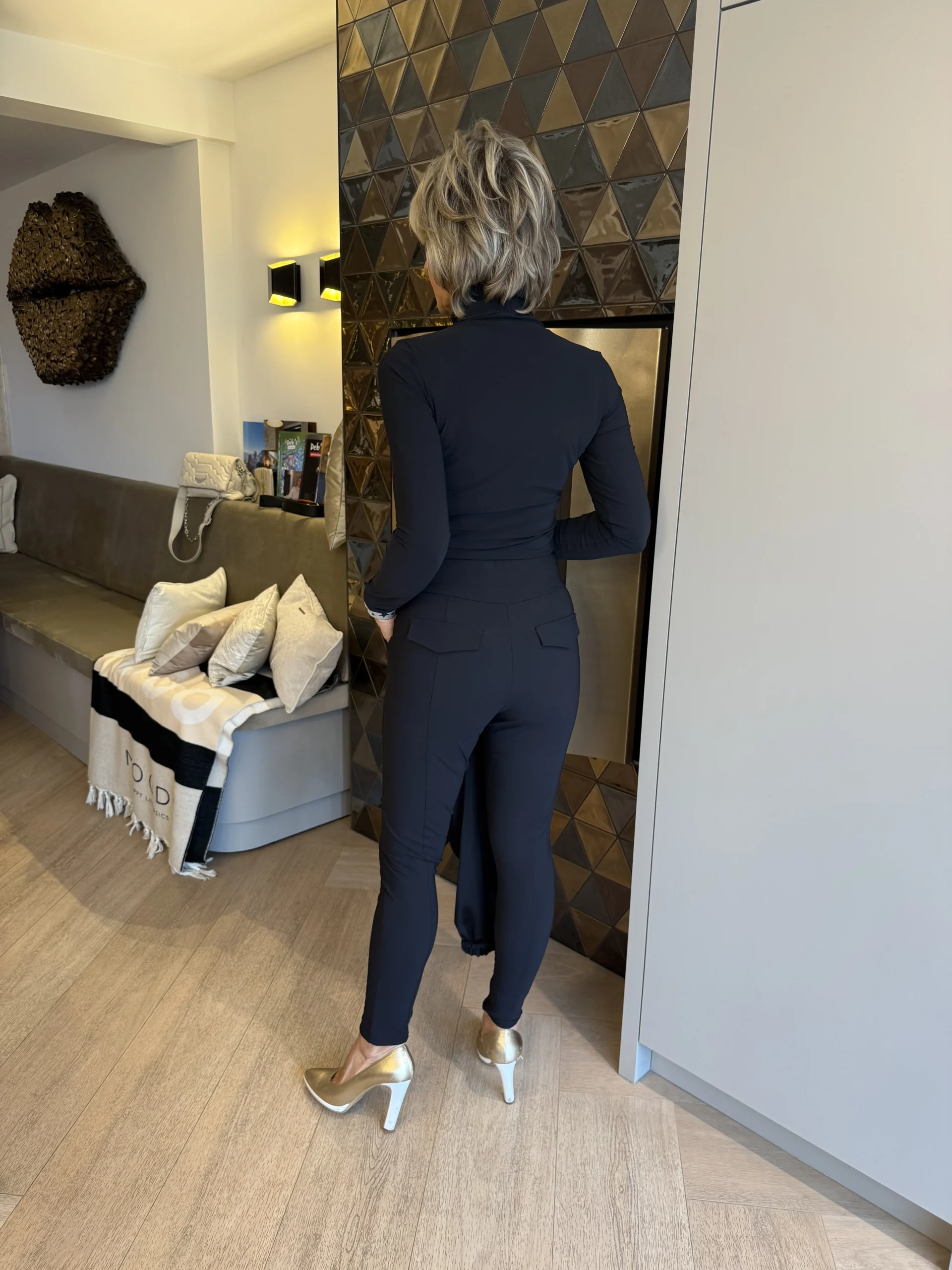 Pantalon Strak Venezie | Zwart - Afbeelding 3