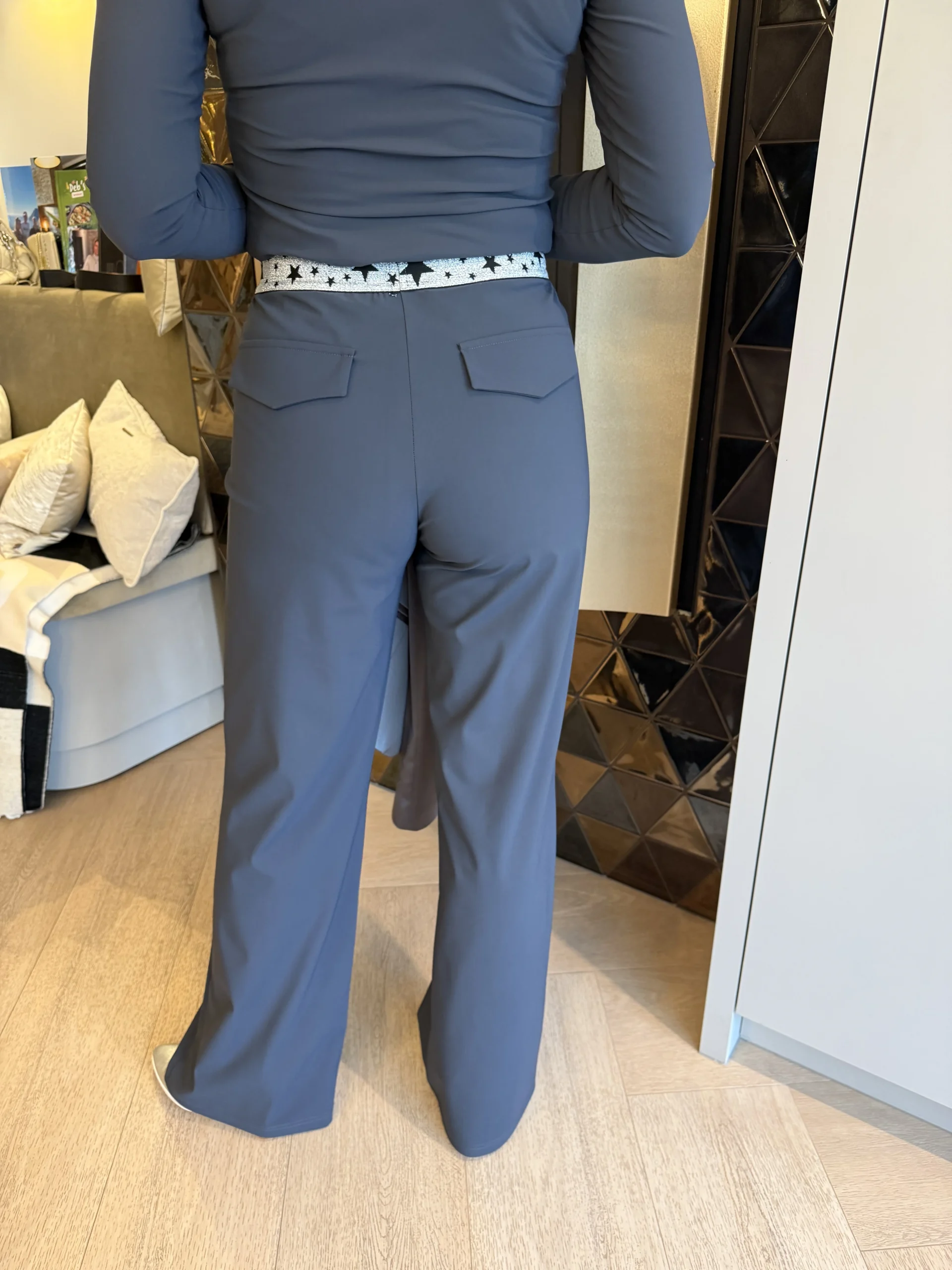 Pantalon Wijd | Venezie | Sterboord | Grijs - Afbeelding 3