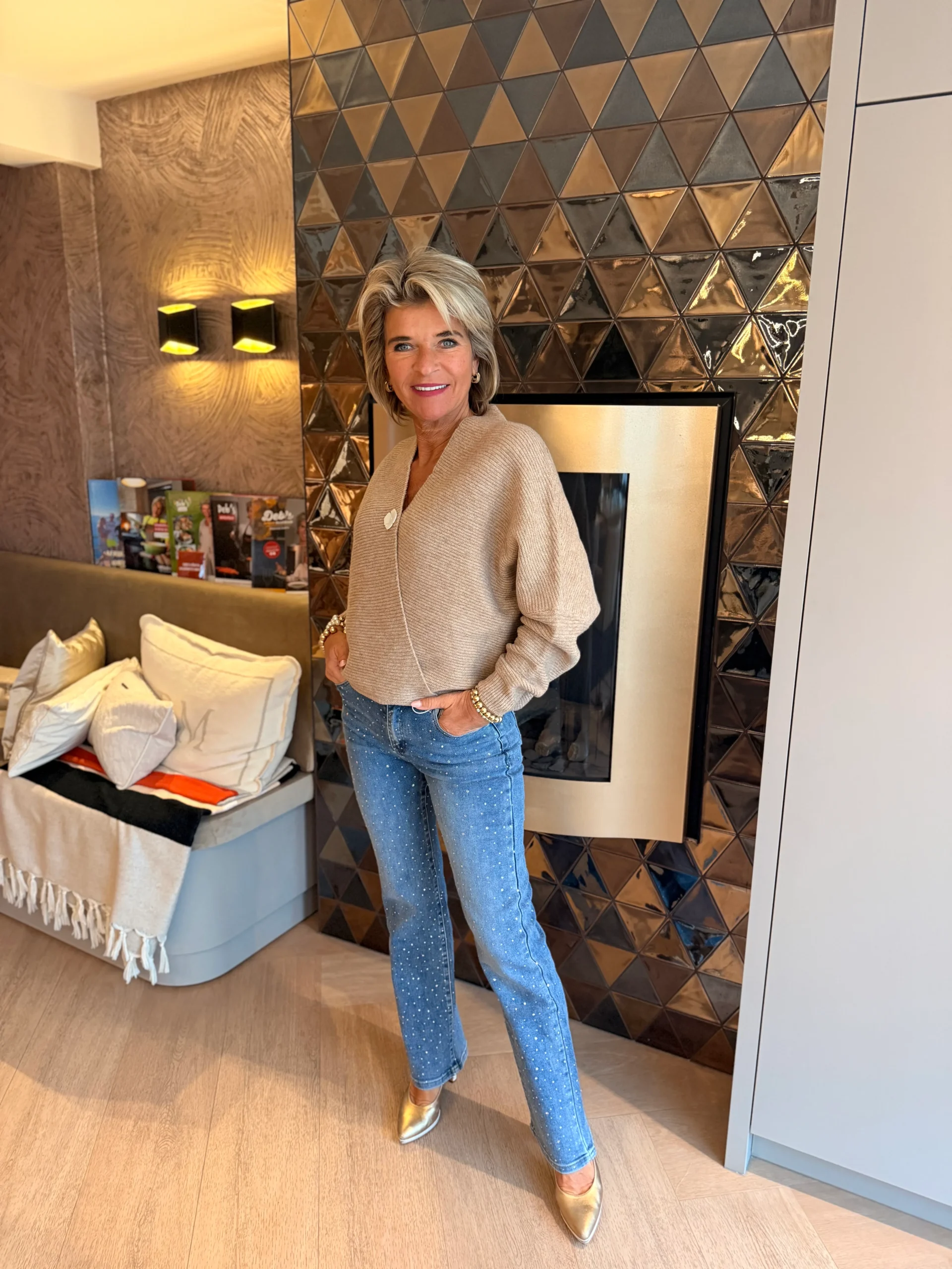 Trui Knoop Lola | Taupe