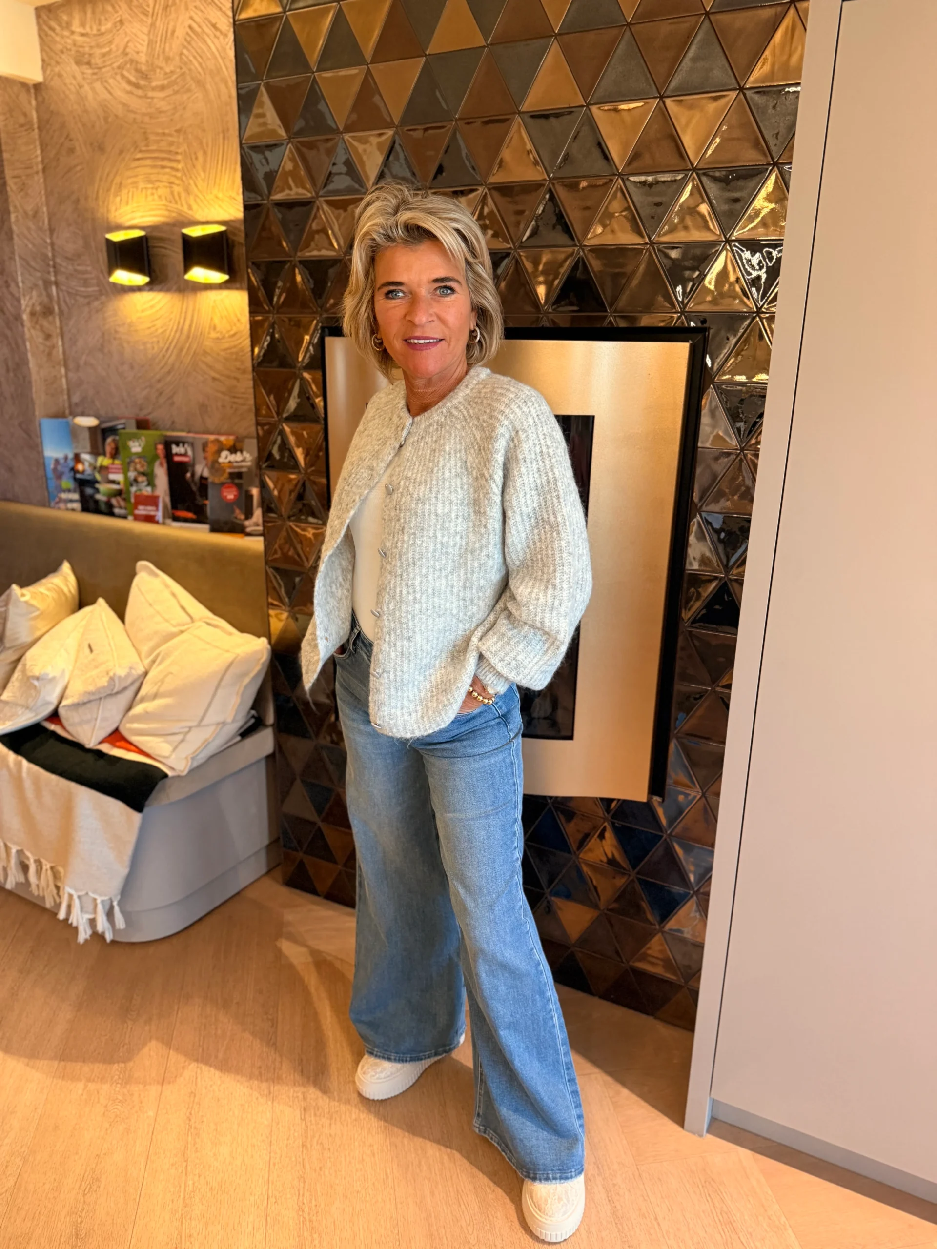 Vest Mary | Lichtgrijs