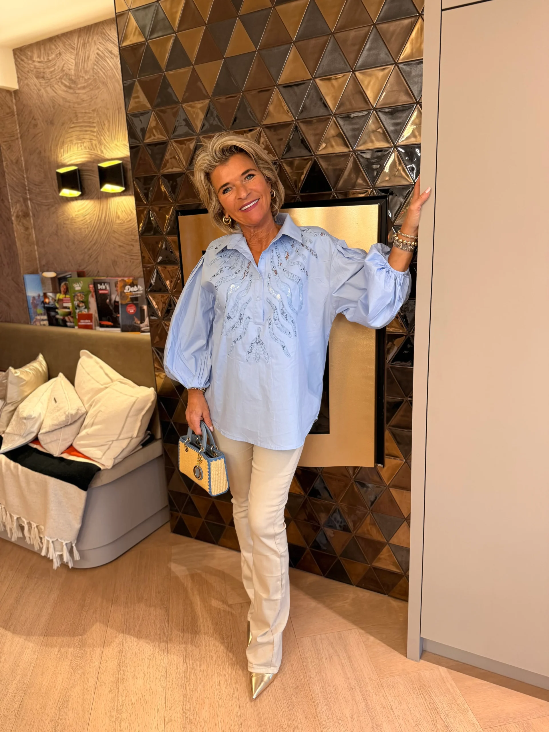 Blouse Livia | Lichtblauw