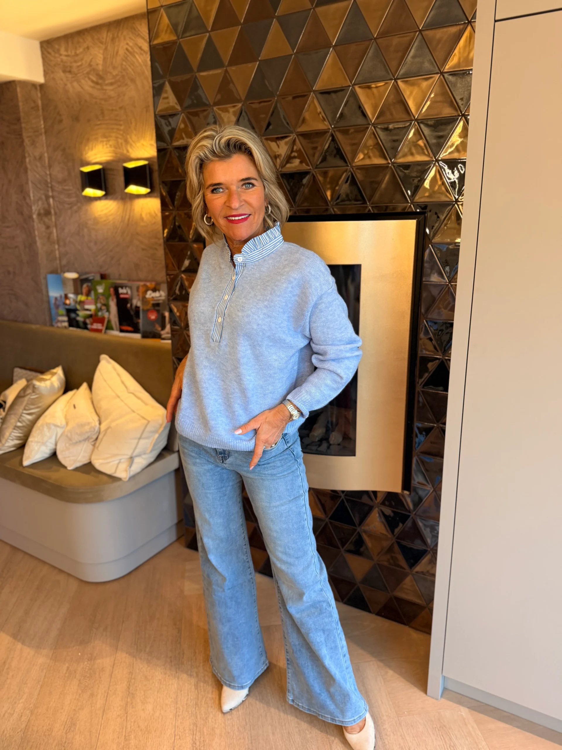 Trui Charlotte | Lichtblauw