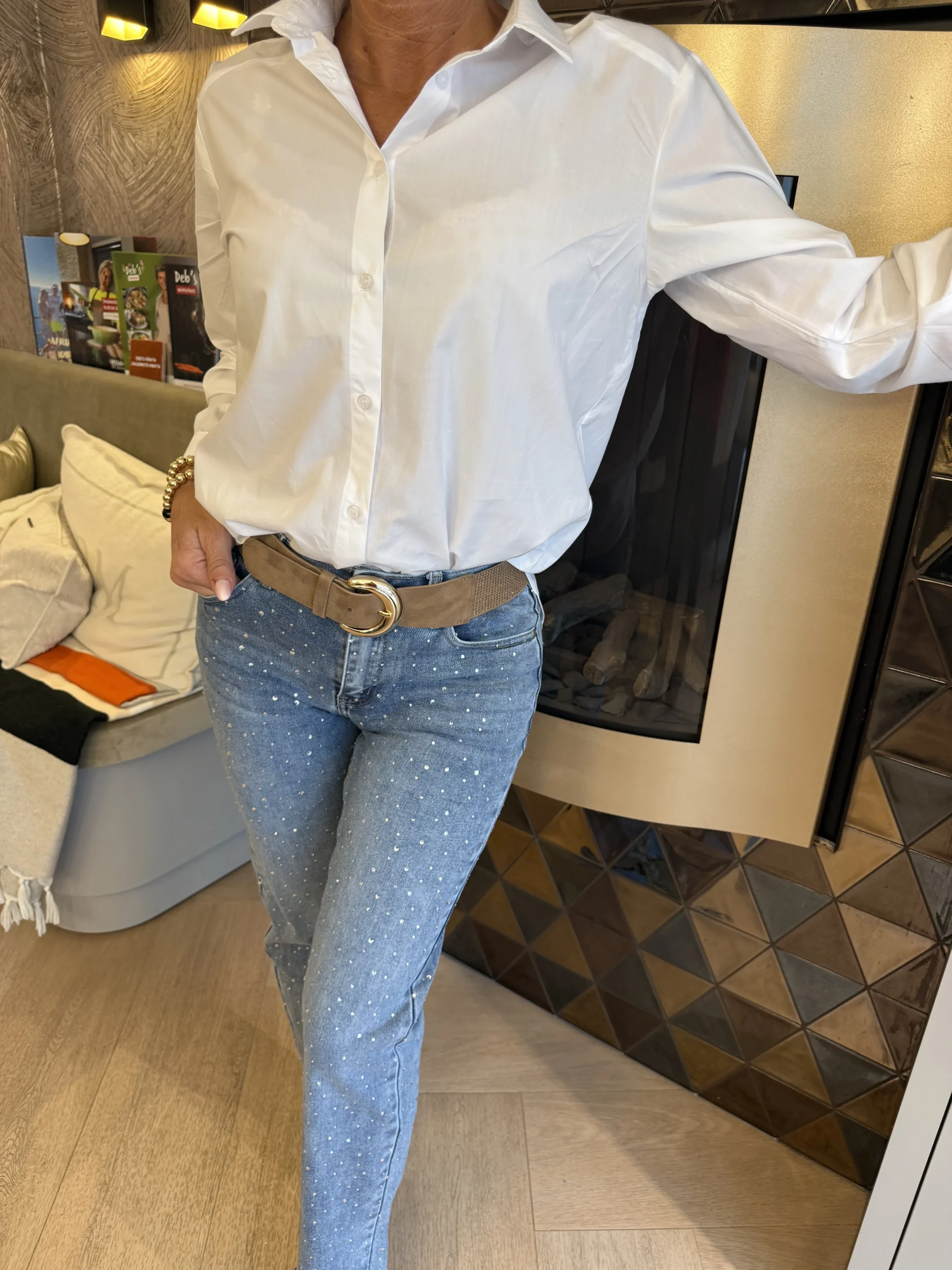 Blouse Novi | Wit - Afbeelding 2