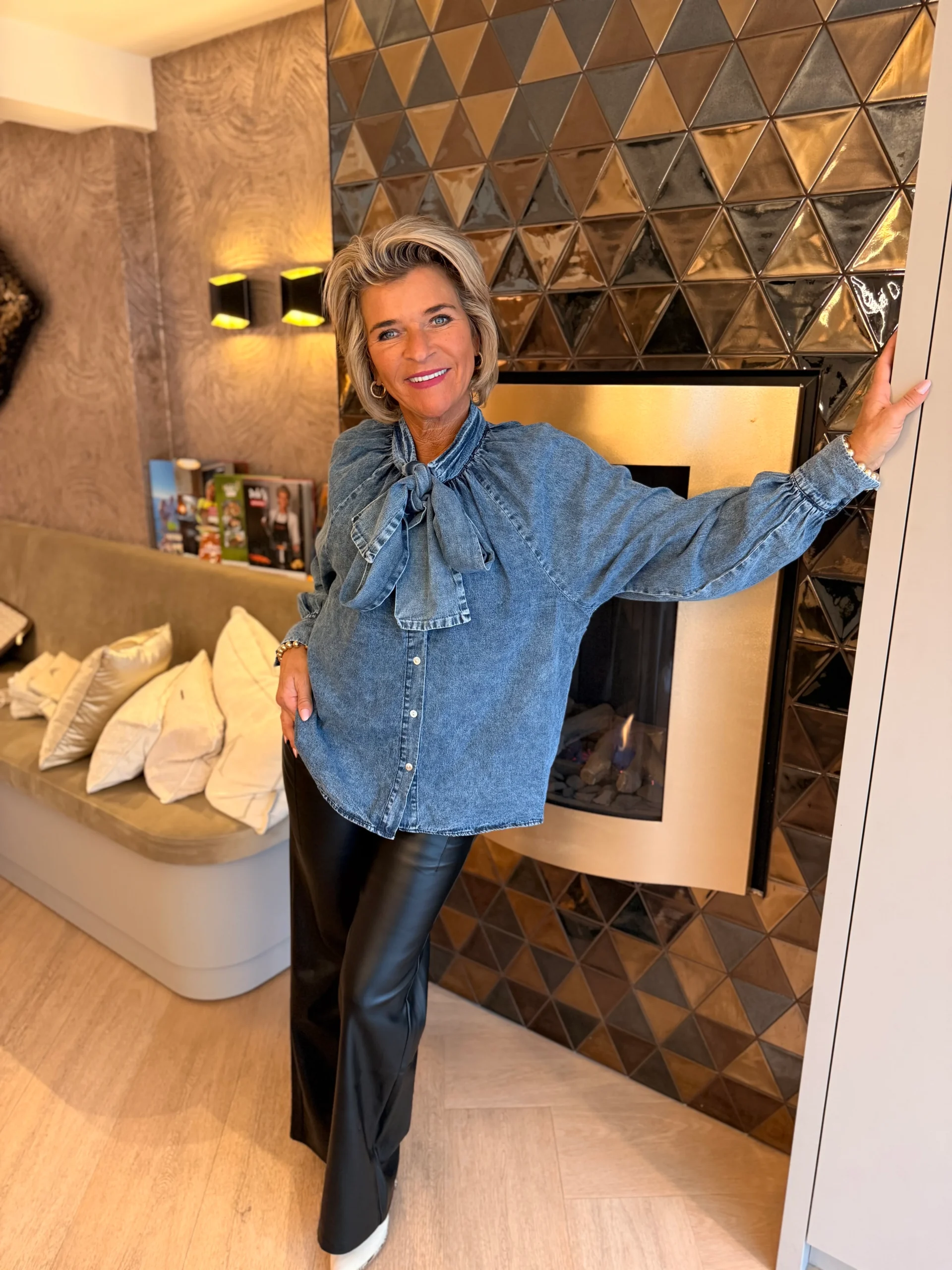 Spijkerblouse Vie - Afbeelding 2