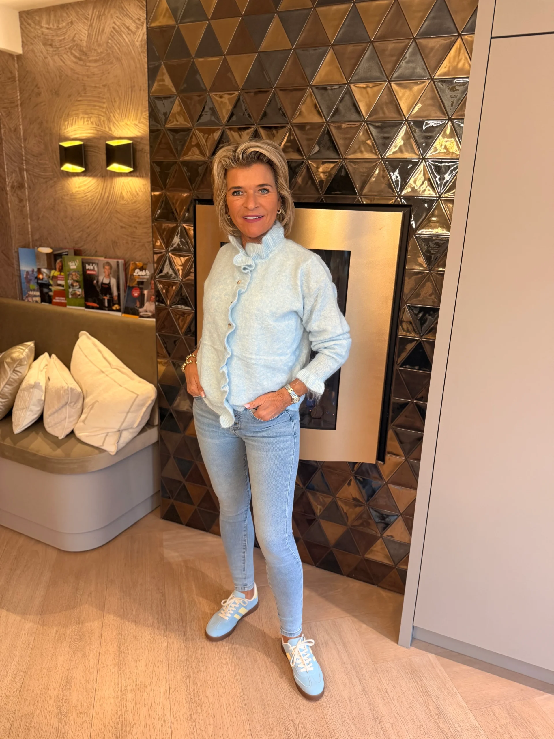 Vest Linda | Lichtblauw