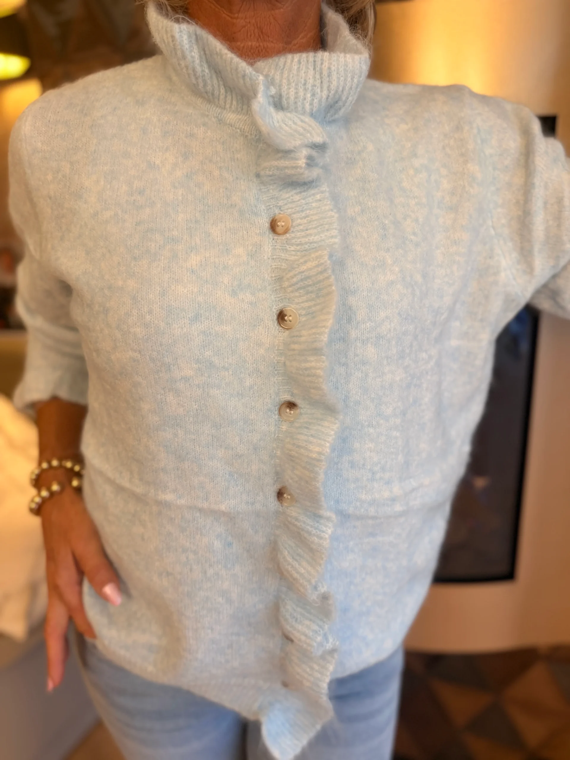 Vest Linda | Lichtblauw - Afbeelding 2