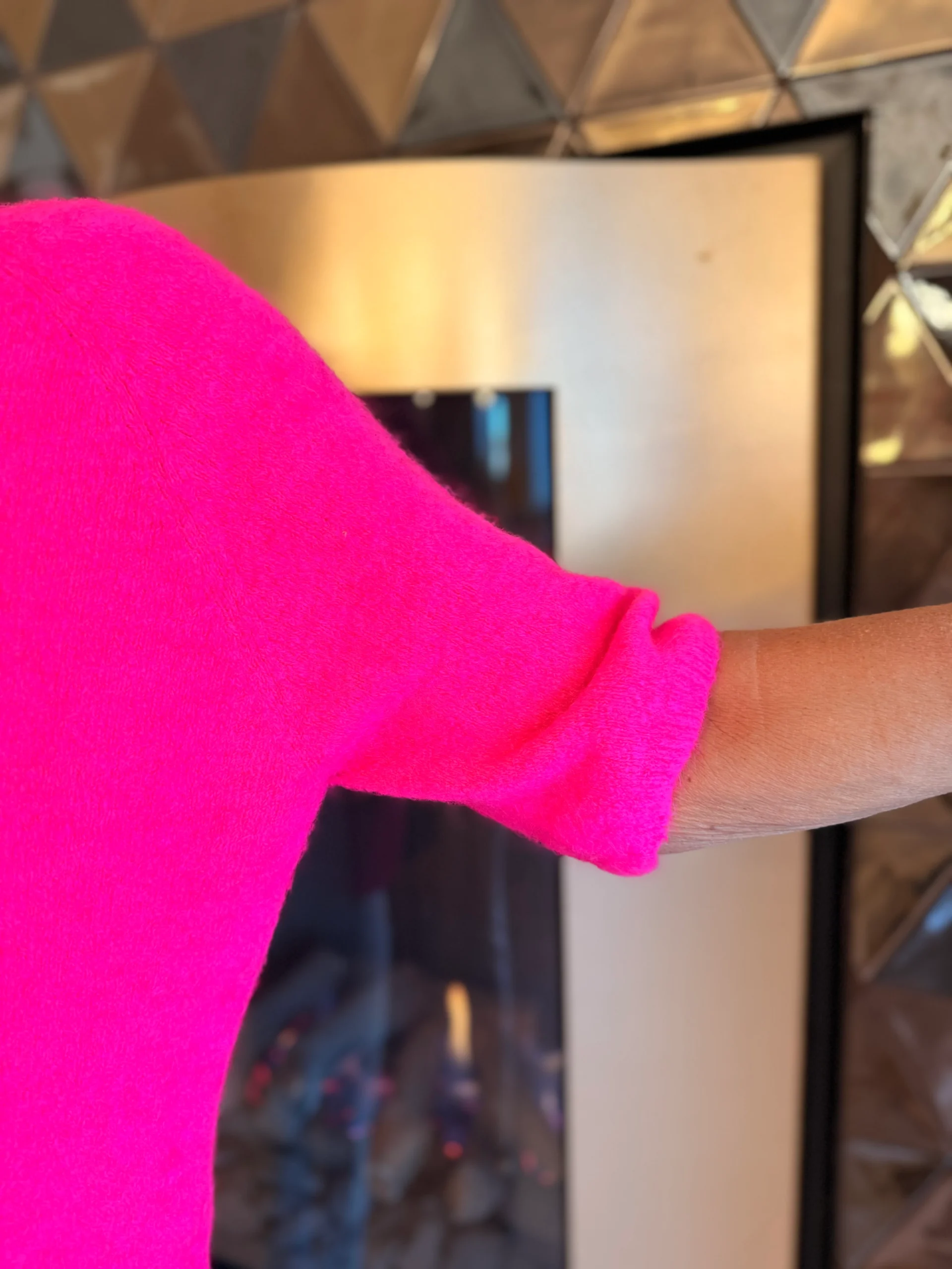 Trui Leonie | Fuchsia - Afbeelding 2