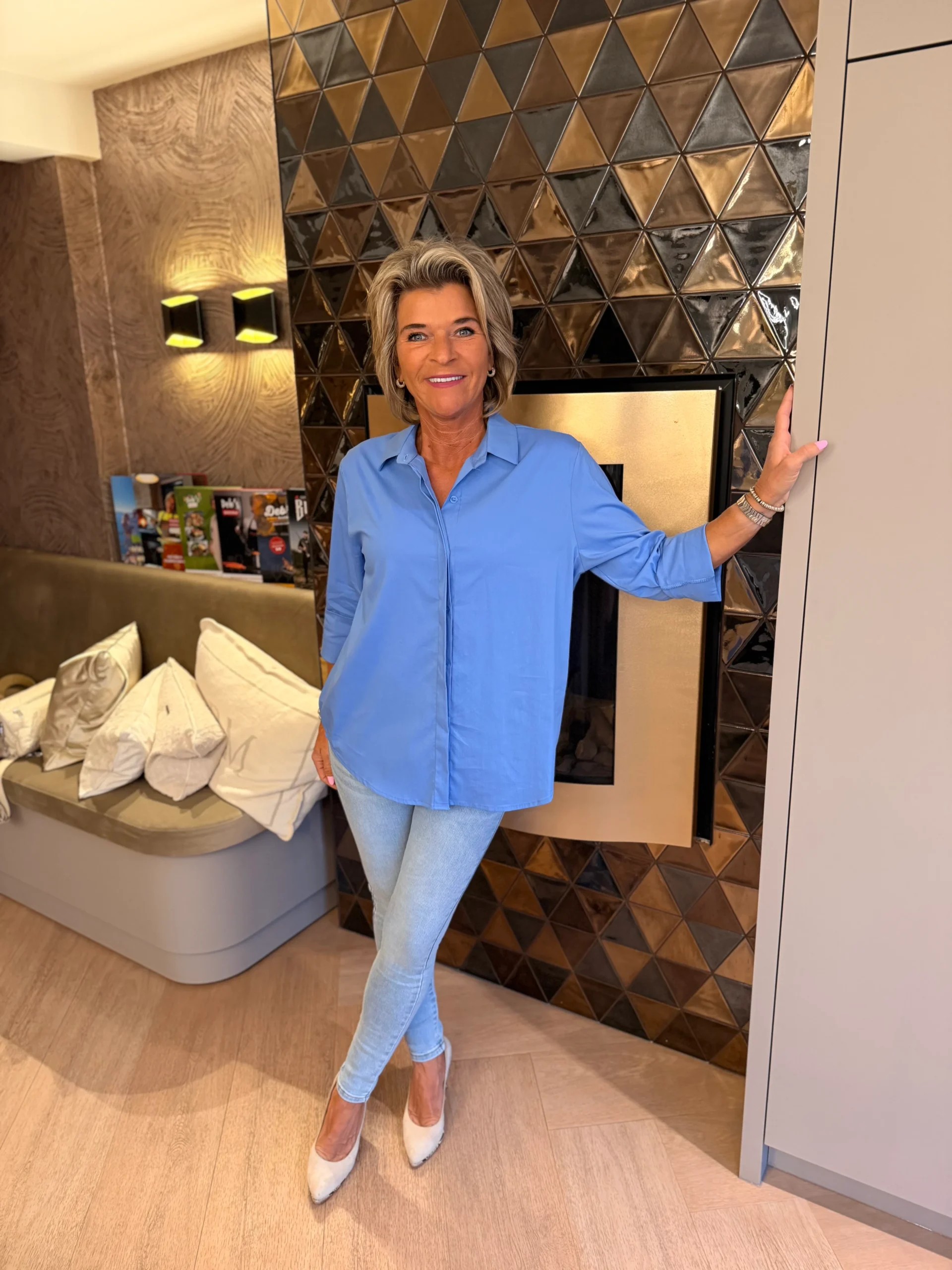 Blouse Lindsey | Lichtblauw