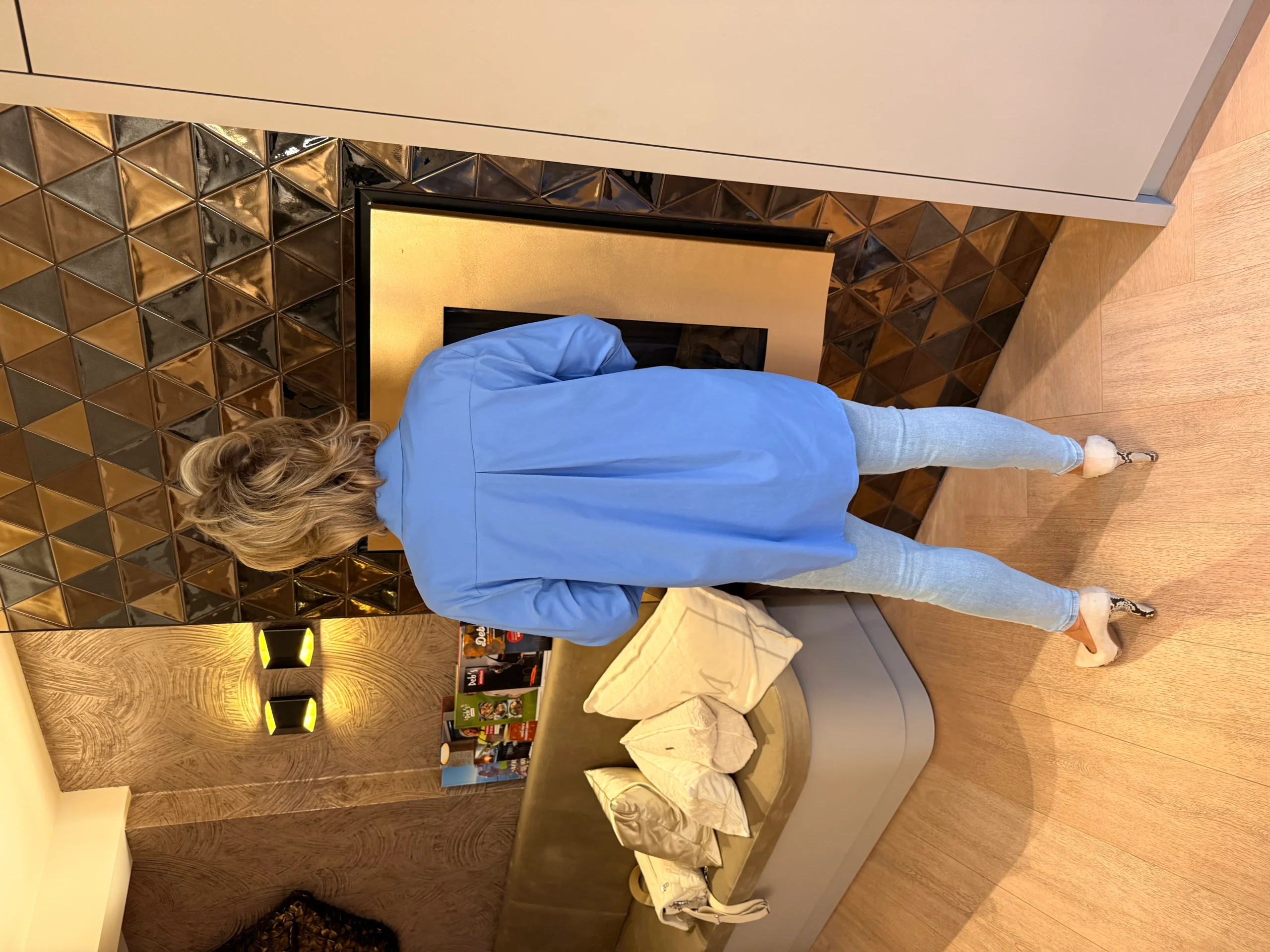 Blouse Lindsey | Lichtblauw - Afbeelding 4