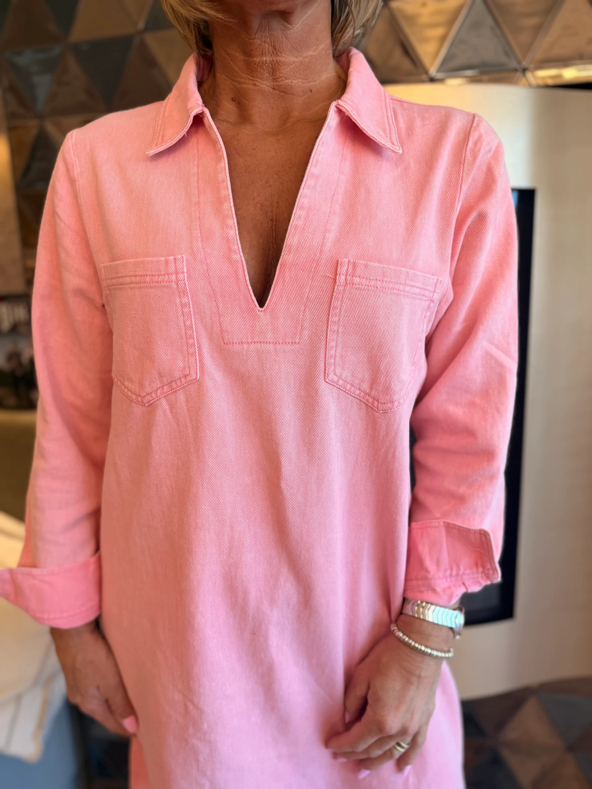 Jurk Manon | Roze - Afbeelding 3