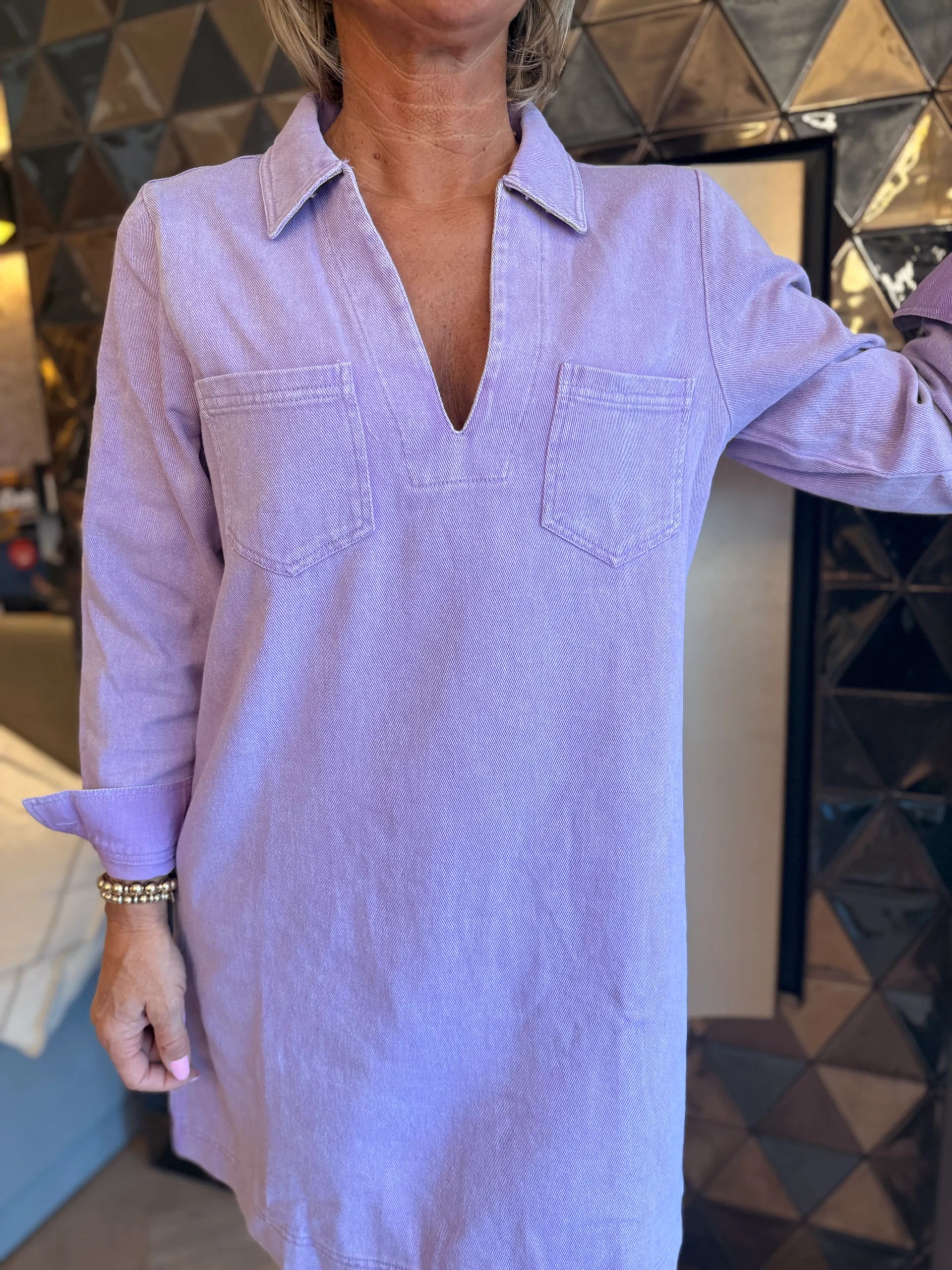 Jurk Manon | Lila - Afbeelding 3