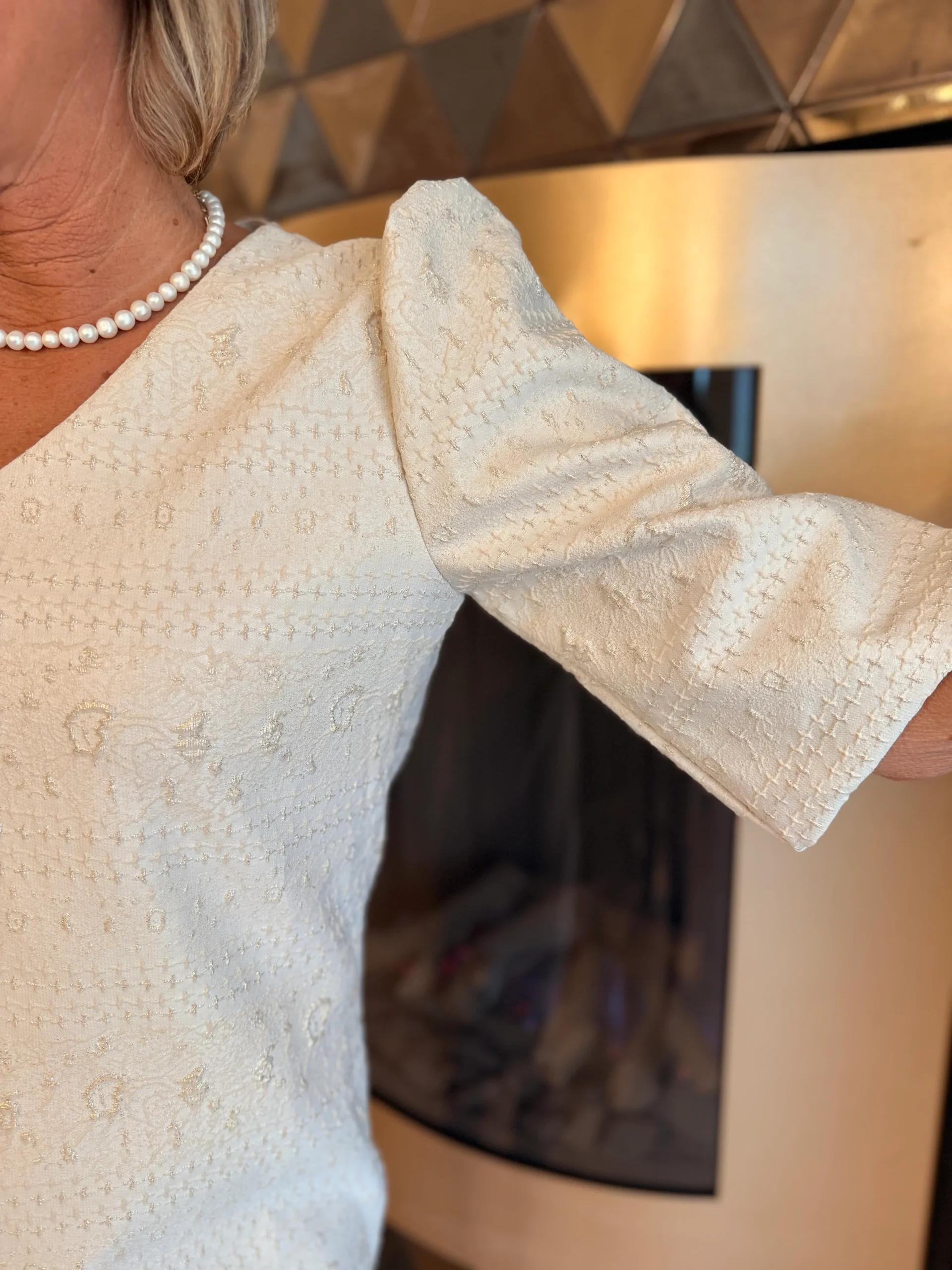 Jurk Olga | Off White - Afbeelding 2