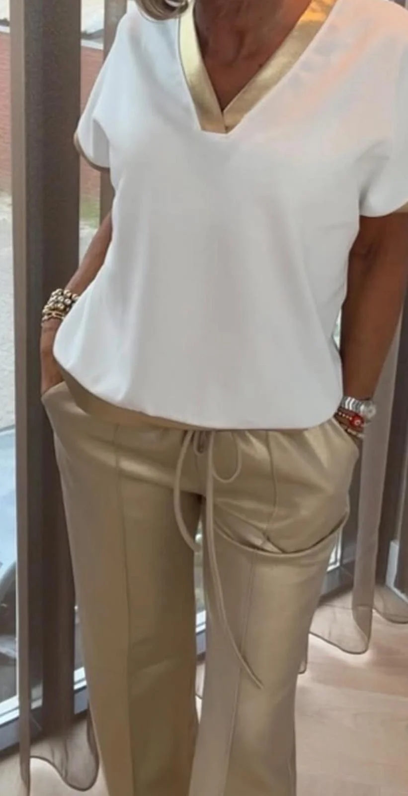 Broek Lynn | Goud - Afbeelding 2