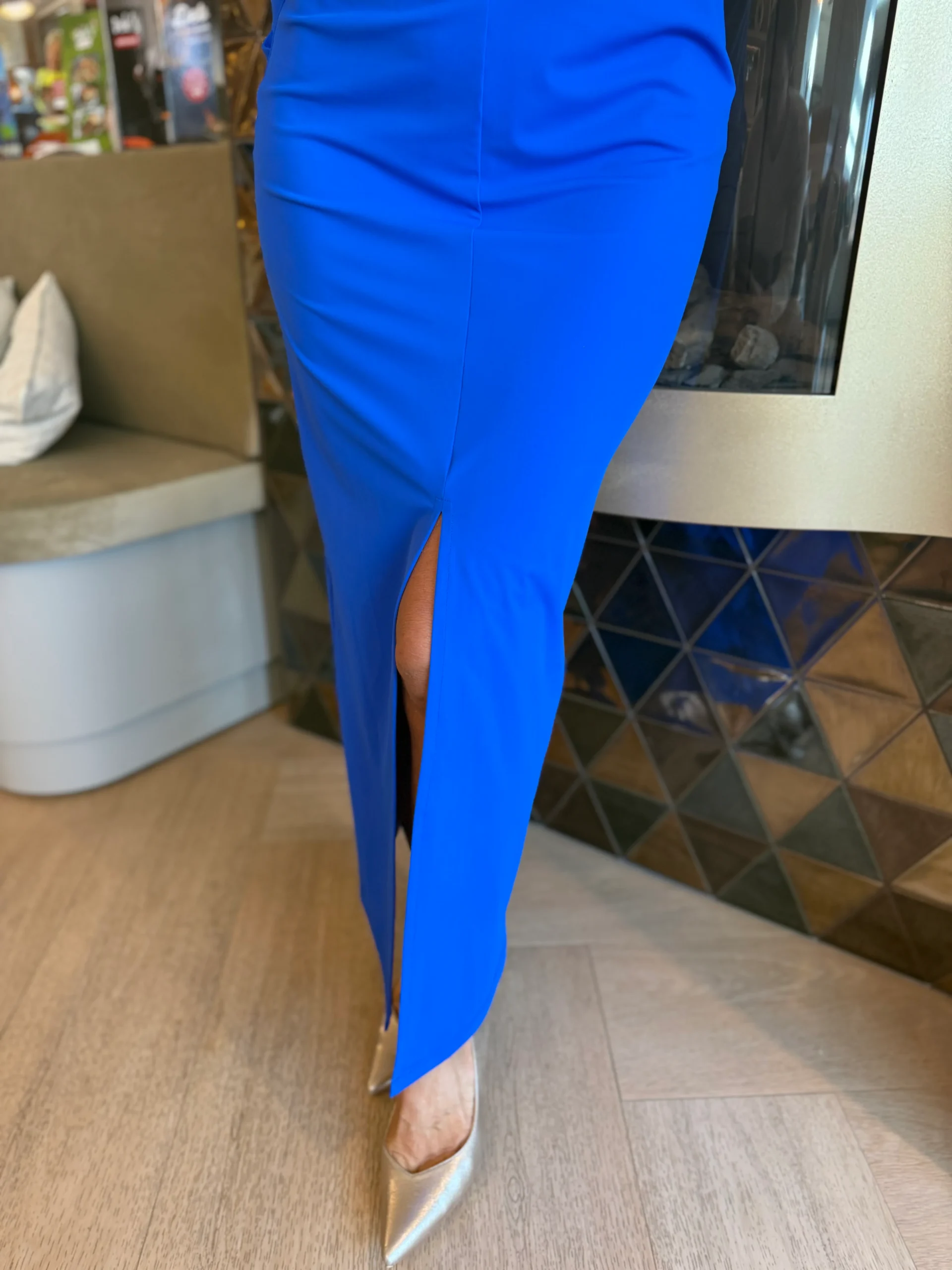 Jurk Lucca | Kobaltblauw - Afbeelding 3