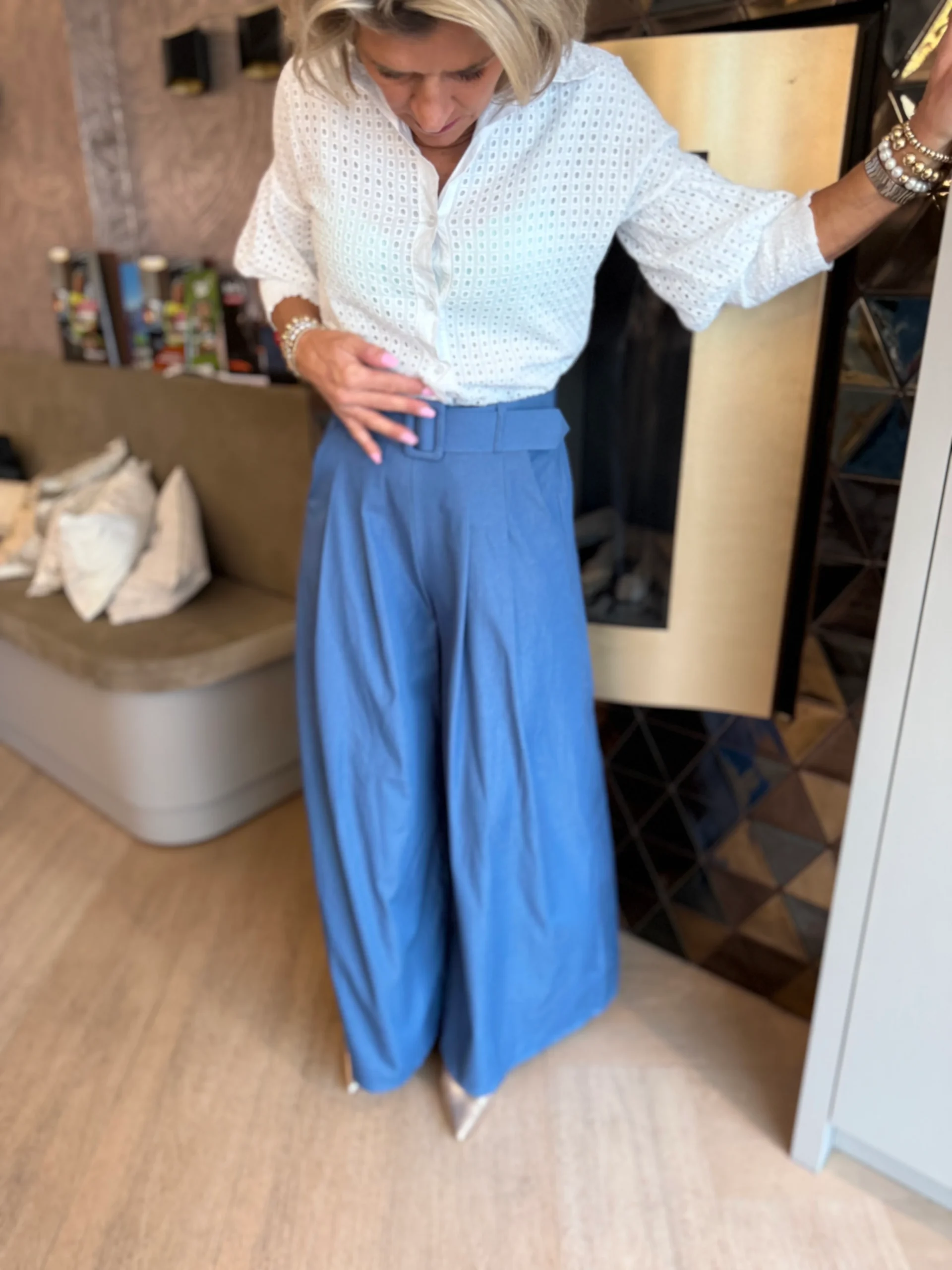 Pantalon Liselot | Denimblauw - Afbeelding 2