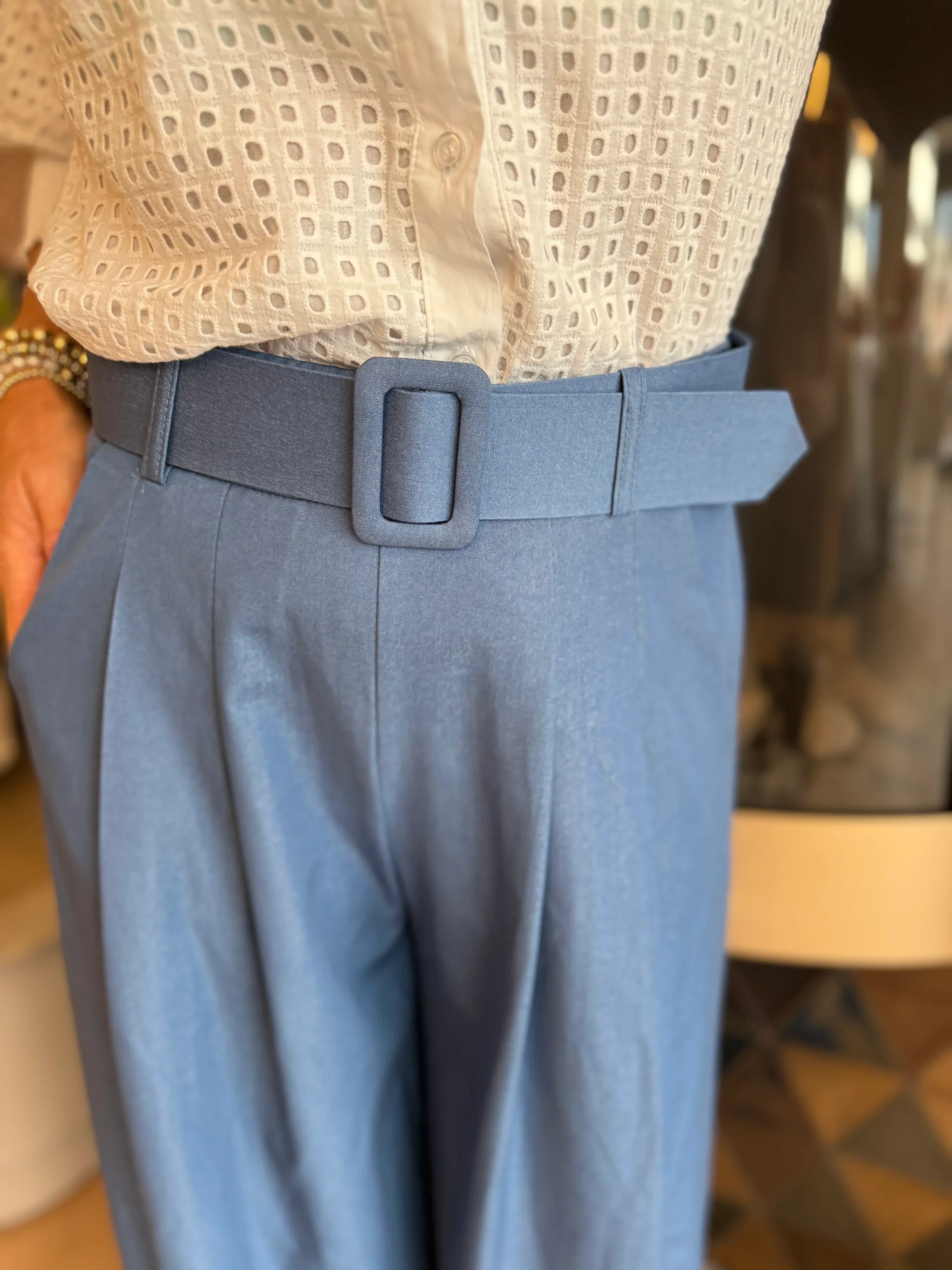 Pantalon Liselot | Denimblauw - Afbeelding 3