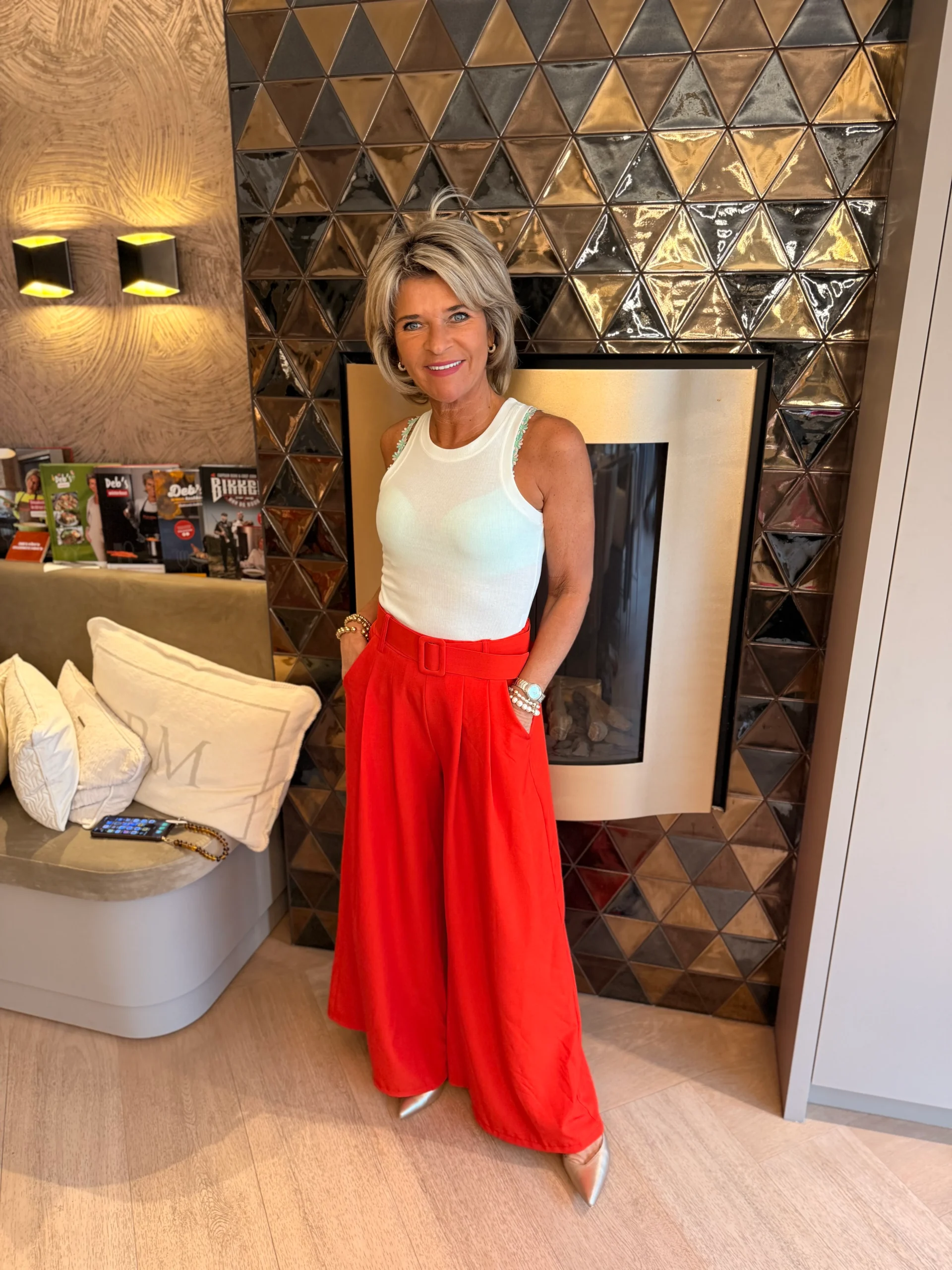 Pantalon Liselot | Rood