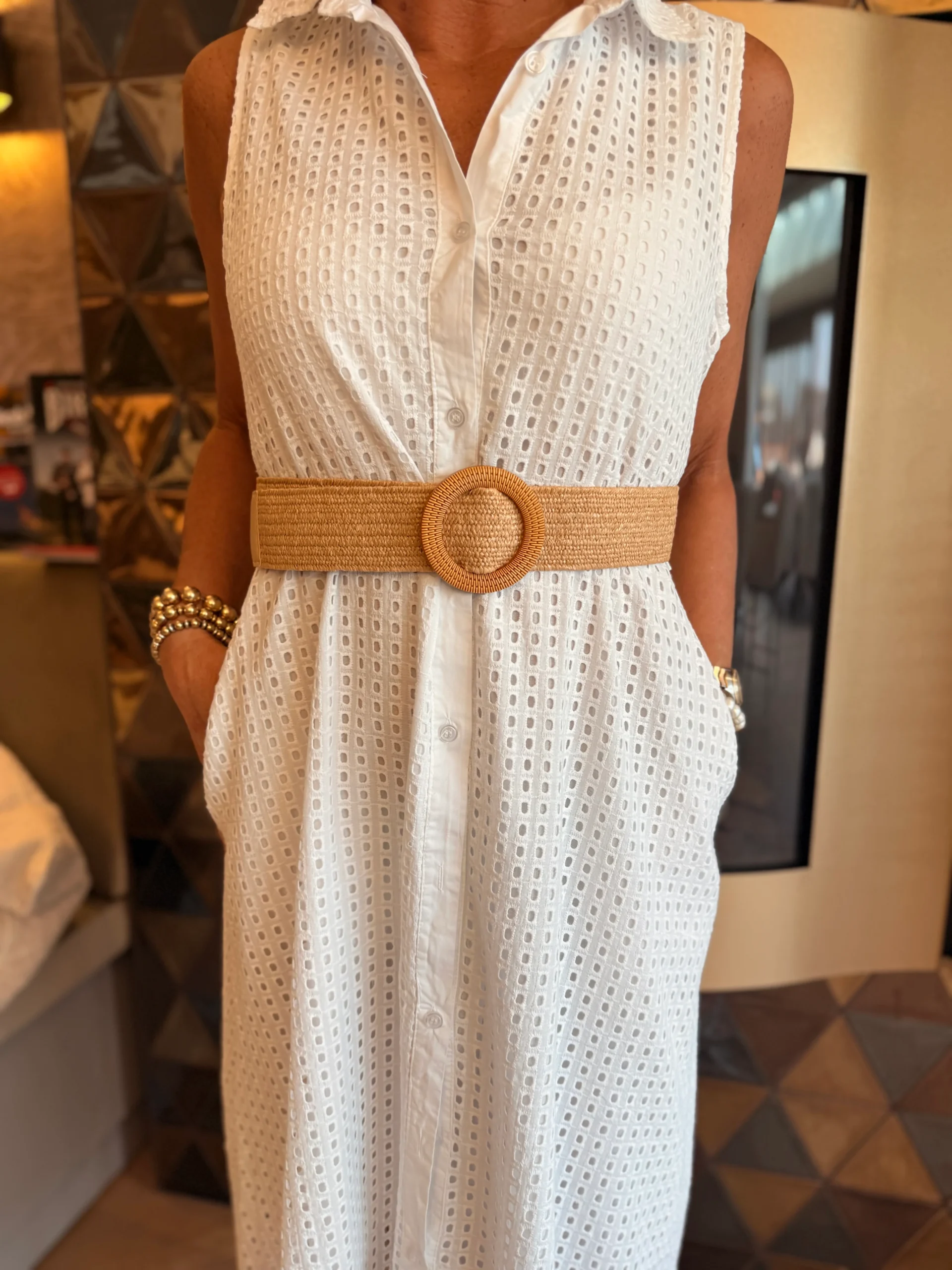 Jurk Carmen | Wit - Afbeelding 2